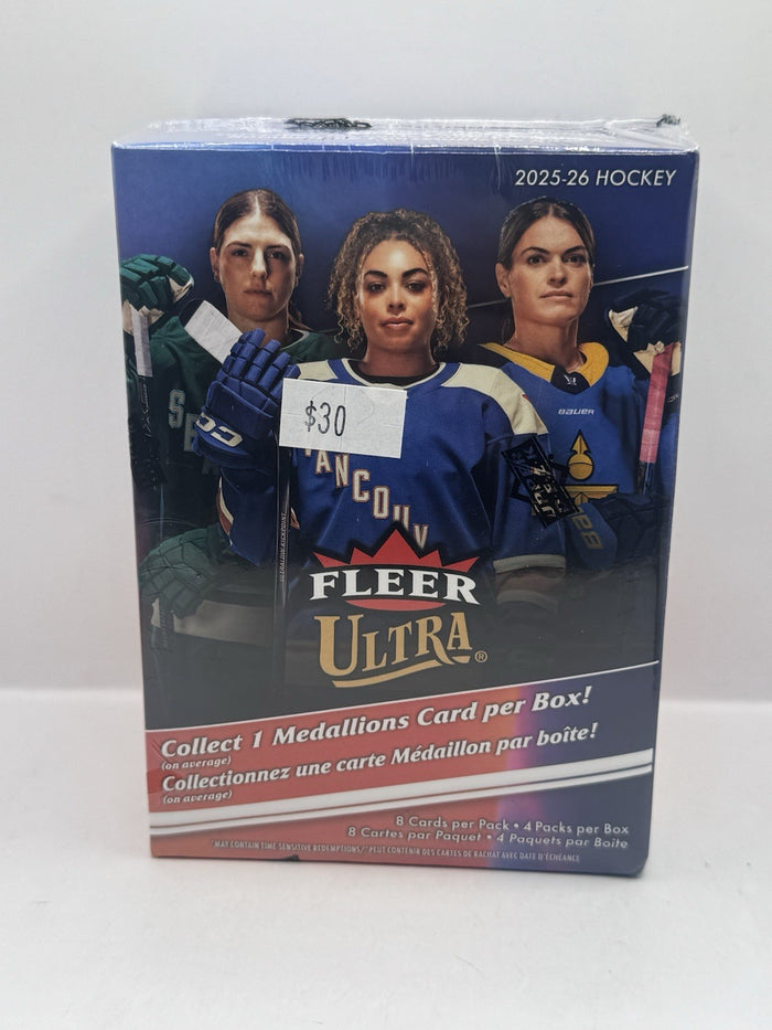2025-26 Fleer Ultra PWHL Women's Hockey Blaster Box - Factory Sealed