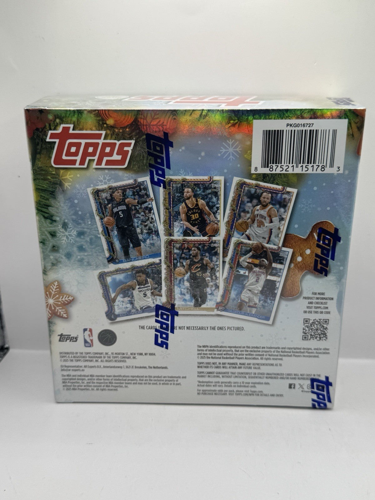 2025-26 Topps Holiday Basketball Mega Box - Factory Sealed