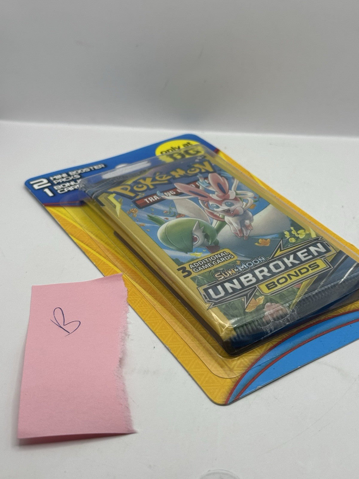 2021 Pokemon Sun & Moon Unbroken Bonds 2 Mini Booster Pack 1 Bonus Card Sealed B