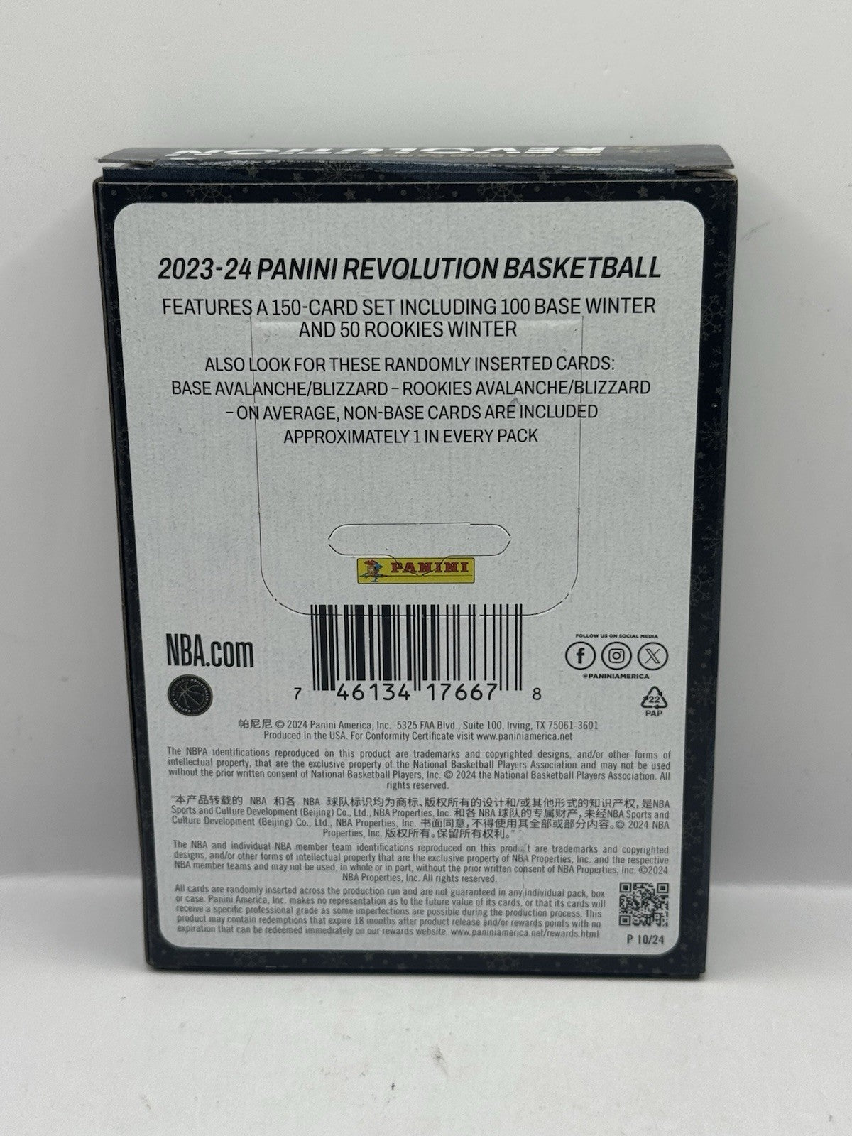 2023-24 Panini Revolution Basketball Winter Tin - Sealed - Look for Wembanyama