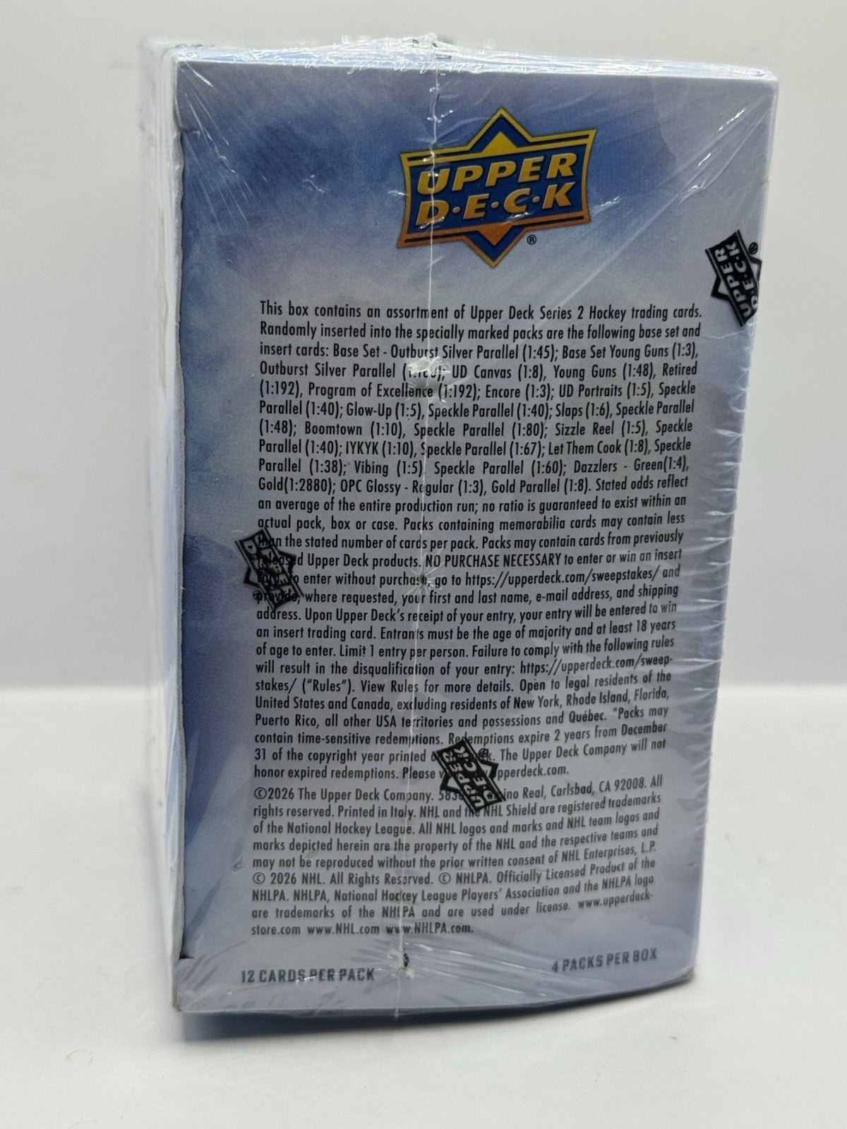 2025-26 Upper Deck Series 2 Hockey Blaster Box - Factory Sealed