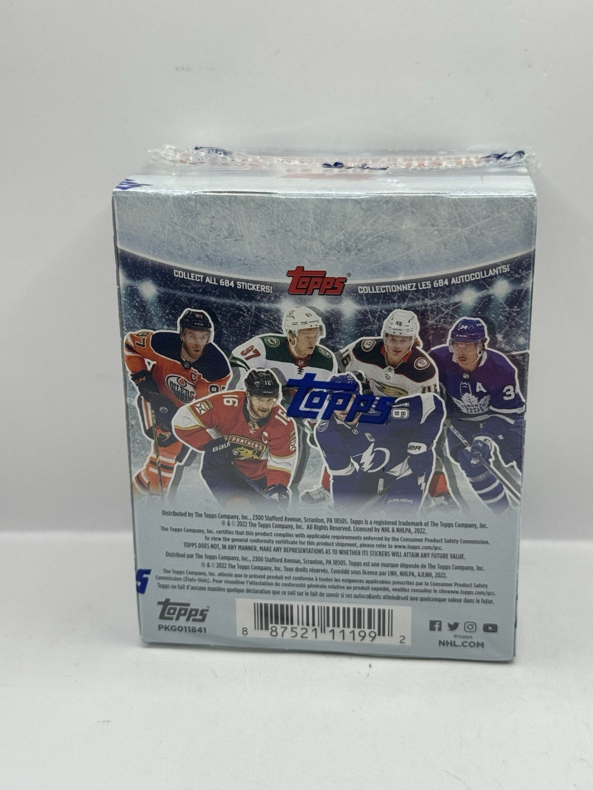 2022-23 Topps NHL Sticker Collection Box - Factory Sealed