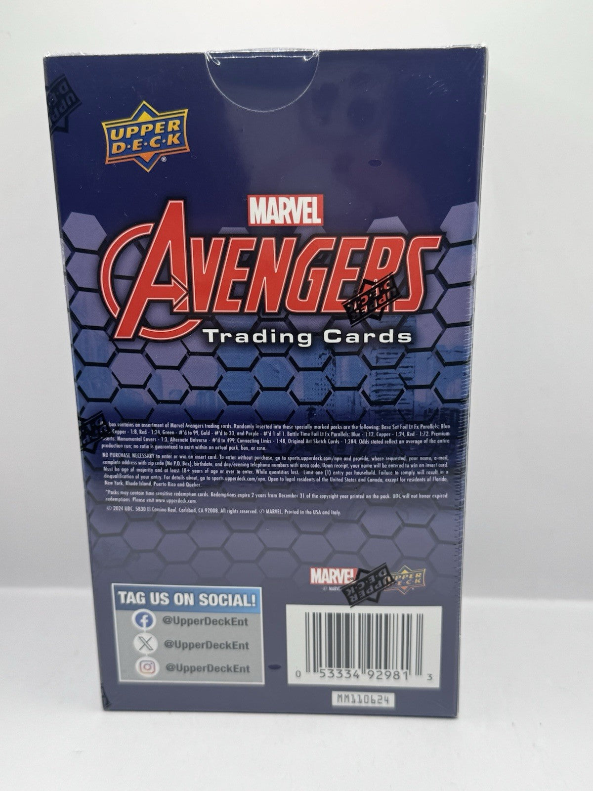 2024 Upper Deck Marvel Avengers Trading Cards Box - Factory Sealed