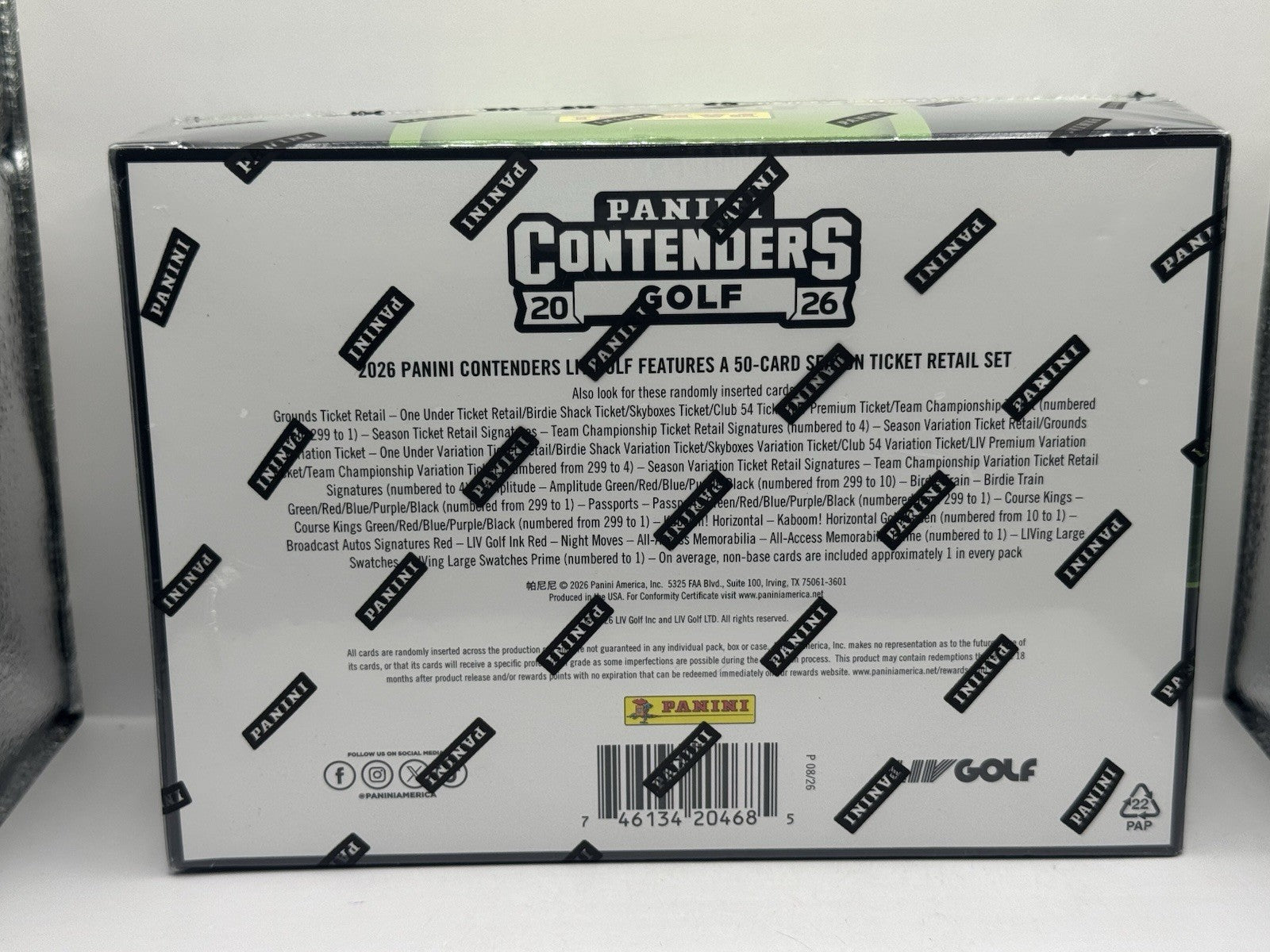 2026 Panini Contenders LIV Golf Mega Box - Factory Sealed