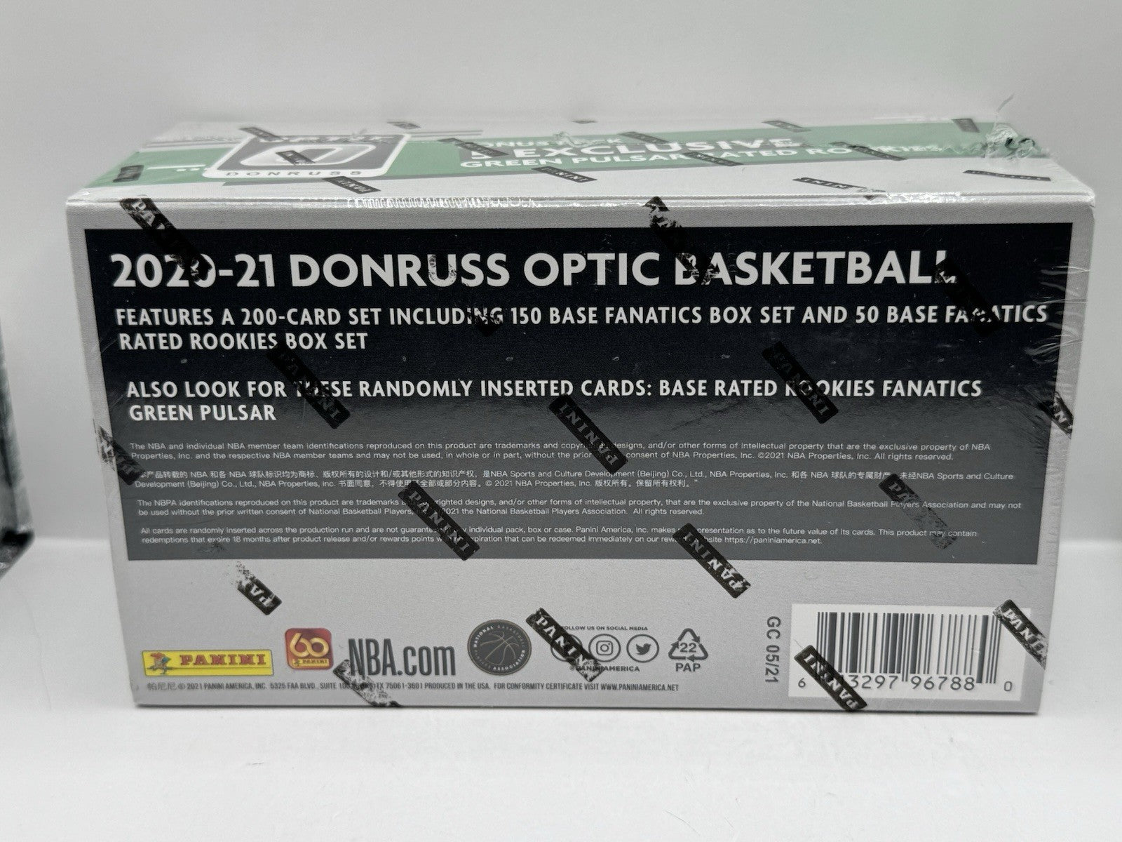 2020-21 Panini Donruss Optic Basketball Complete Set - Factory Sealed