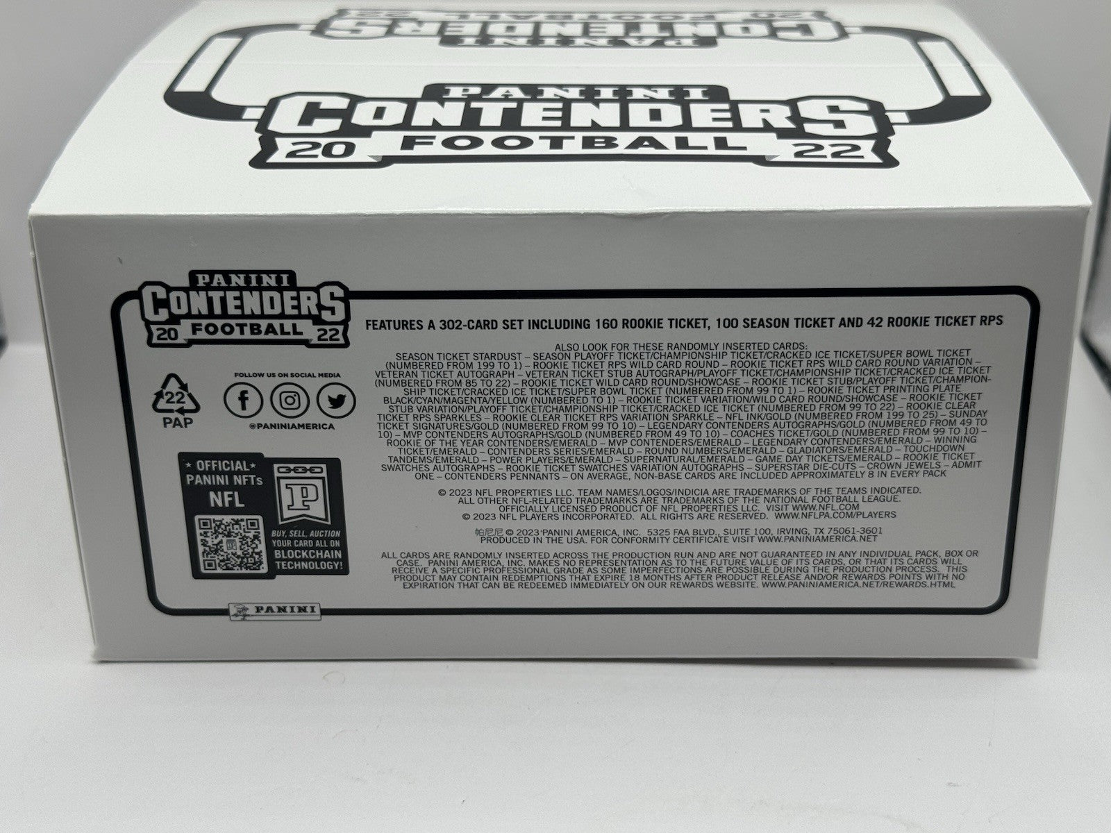 2022 Panini Contenders Football Fat Cello Value Pack Box