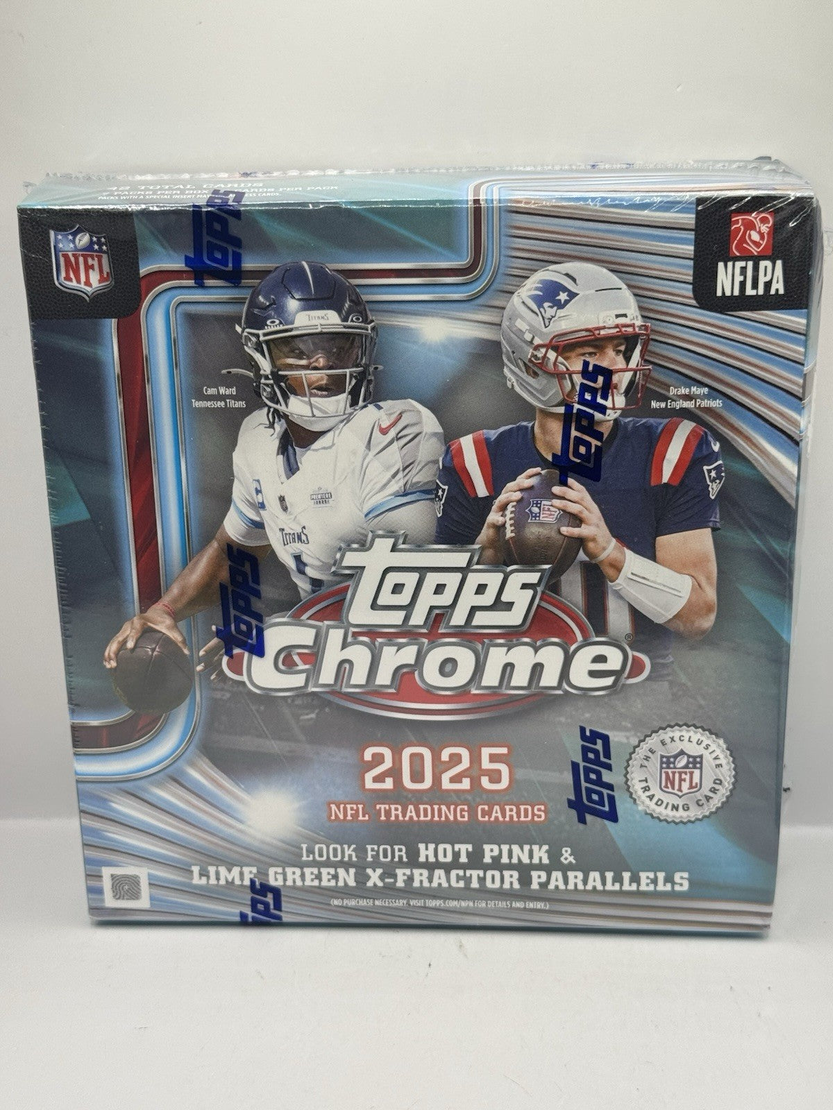 2025 Topps Chrome Football Mega Box - Factory Sealed