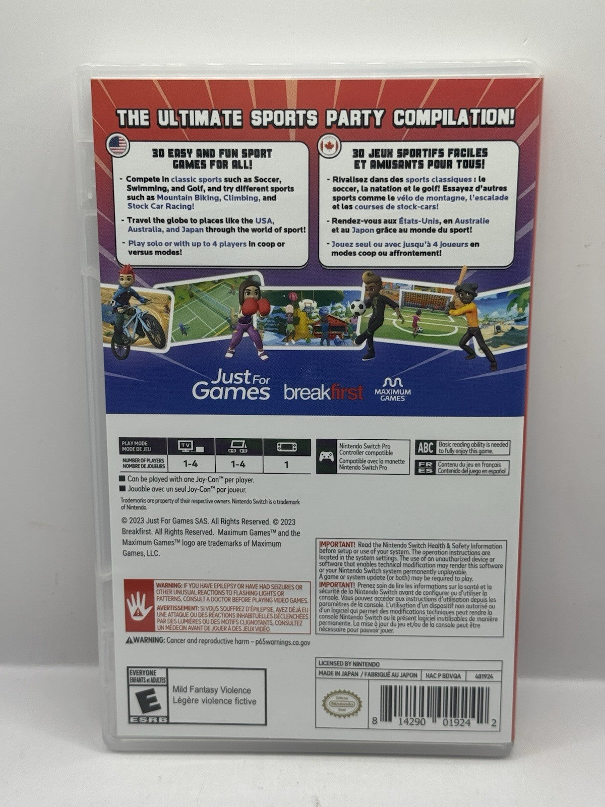 30 Sport Games in 1 - Nintendo Switch USED GAME
