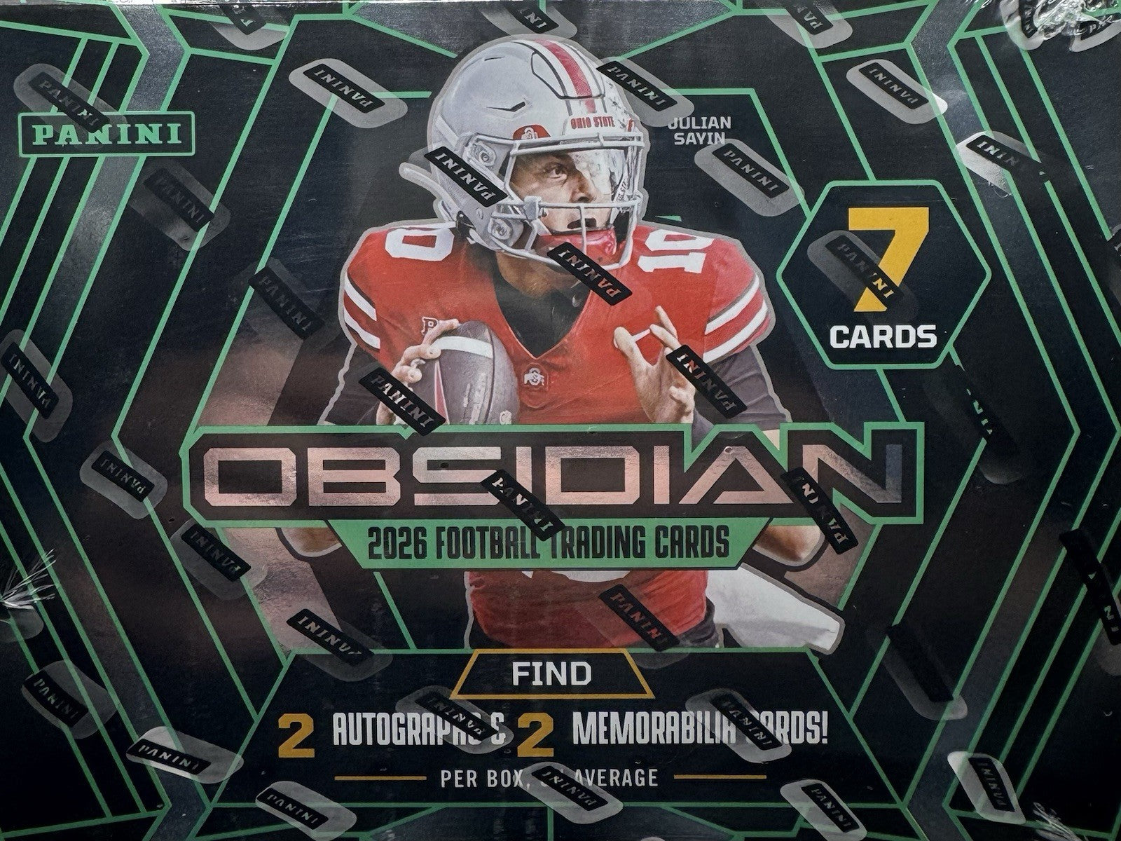 2026 Panini Obsidian Football Hobby Box - Factory Sealed