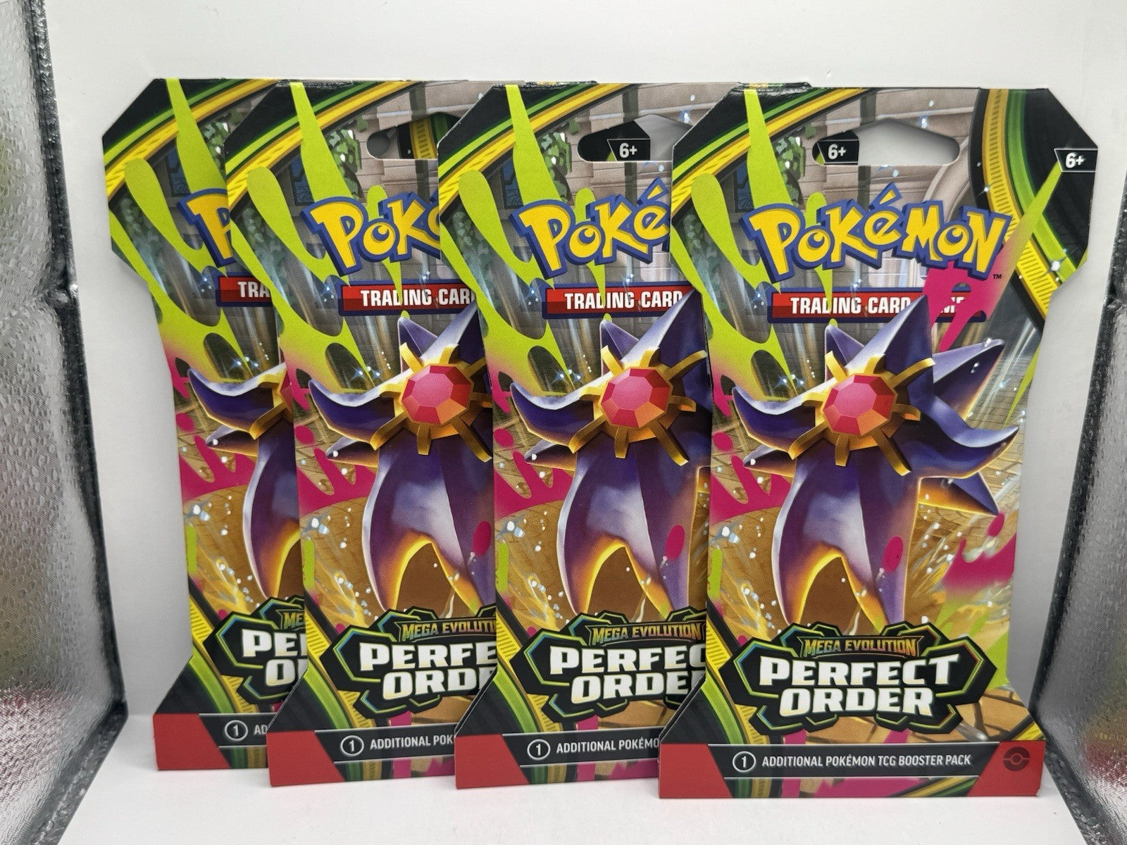 2026 Pokemon Mega Evolution Perfect Order Sleeved Booster Packs - Lot of 4