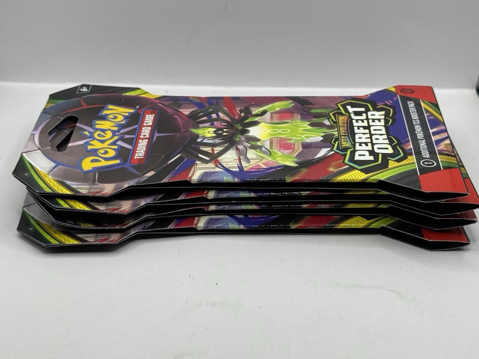 2026 Pokemon Mega Evolution Perfect Order Lot of 4 Sleeved Booster Packs