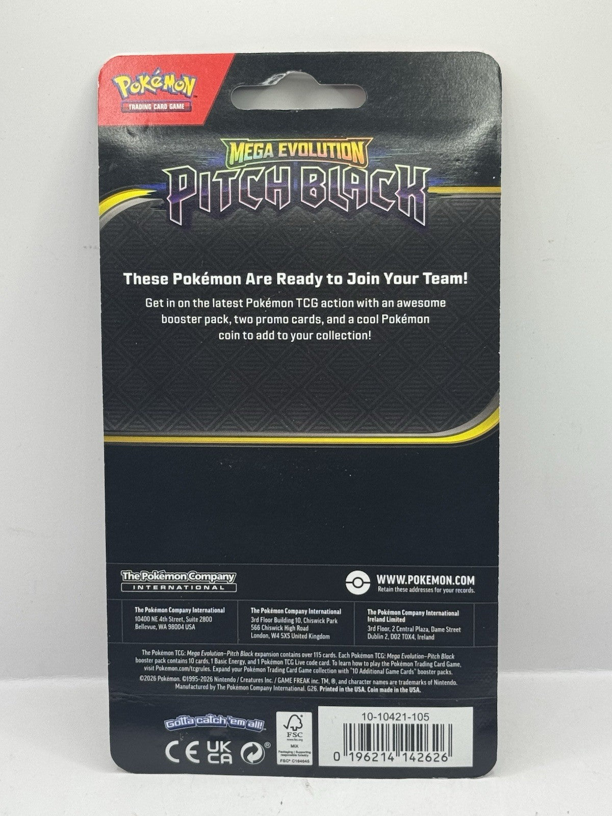 2026 Pokemon Mega Evolution Pitch Black Blister Pack - Tyrunt/Tyrantrum - Sealed