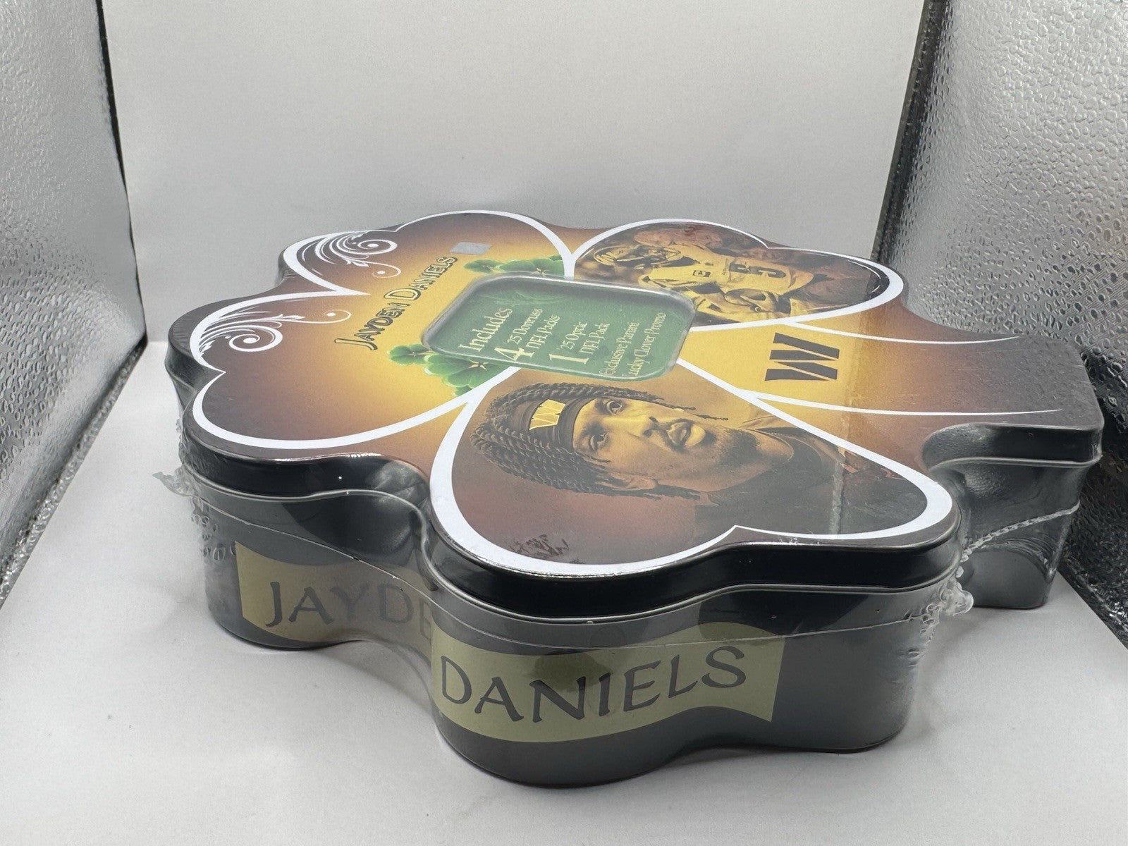 2025 Donruss & Optic Lucky Clover Football Tin - Jayden Daniels - Sealed