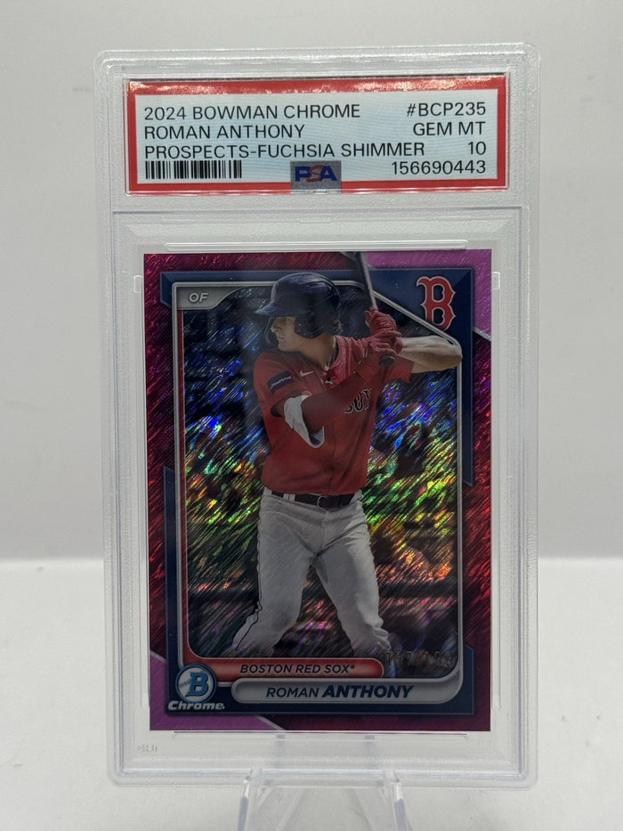 Roman Anthony Fuchsia Shimmer 037/199 PSA 10 2024 Bowman Chrome BCP235