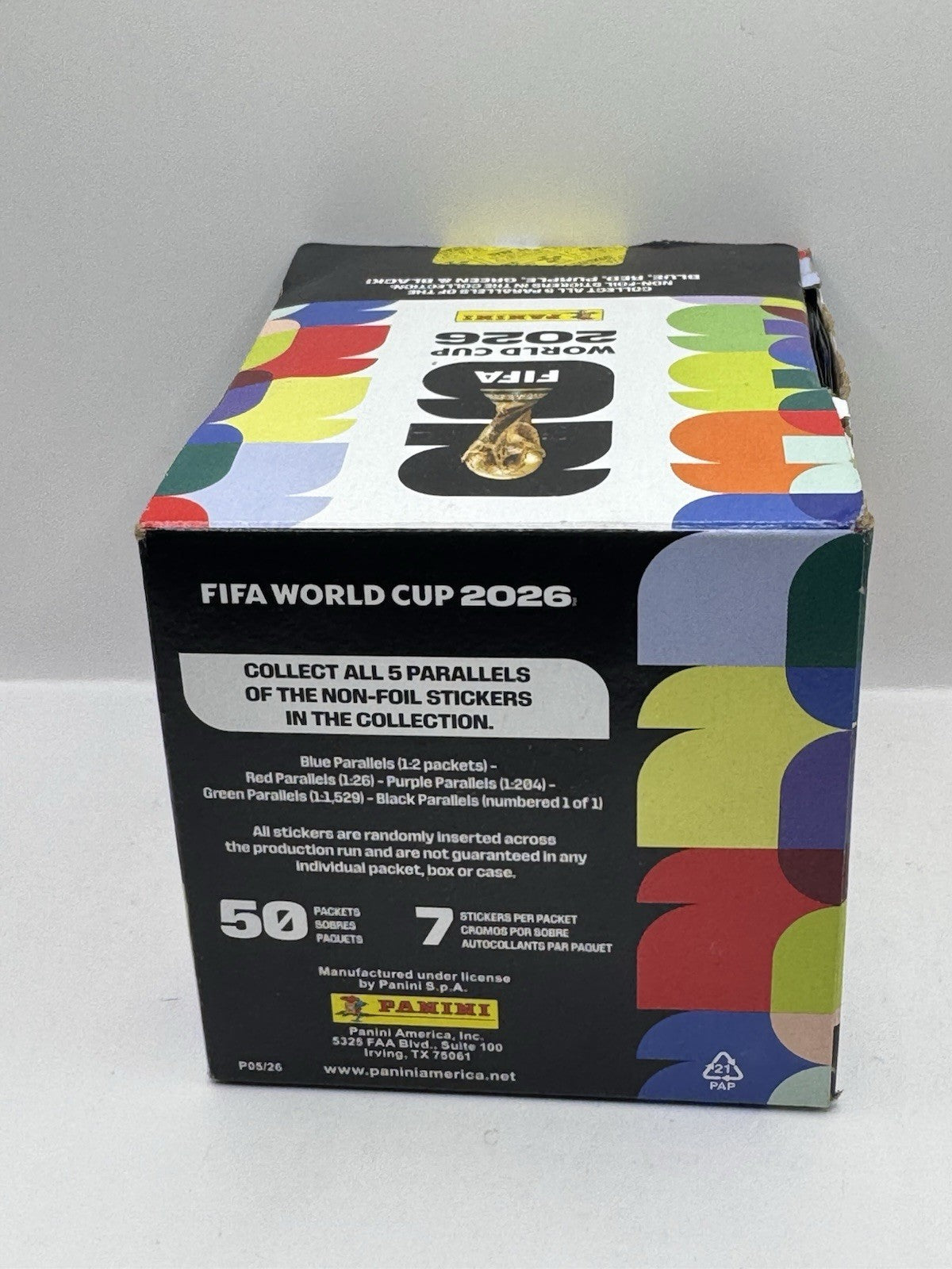 2026 Panini FIFA World Cup Album Sticker Box - 50 Packs - Sealed (see details)