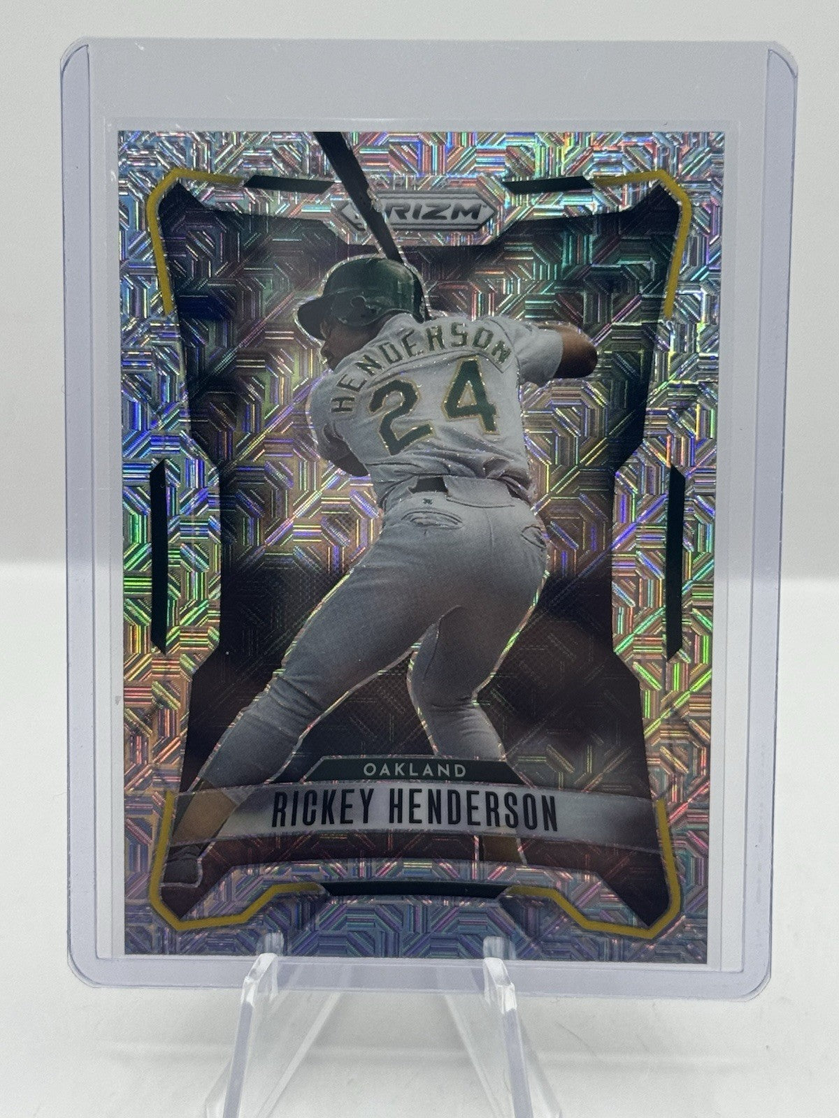 Rickey Henderson Mojo Prizm 25/25 2026 Panini Prizm #34 Oakland Athletics
