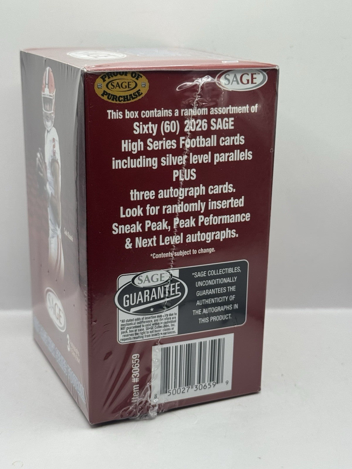 2026 SAGE High Series Football Blaster Box - Sealed