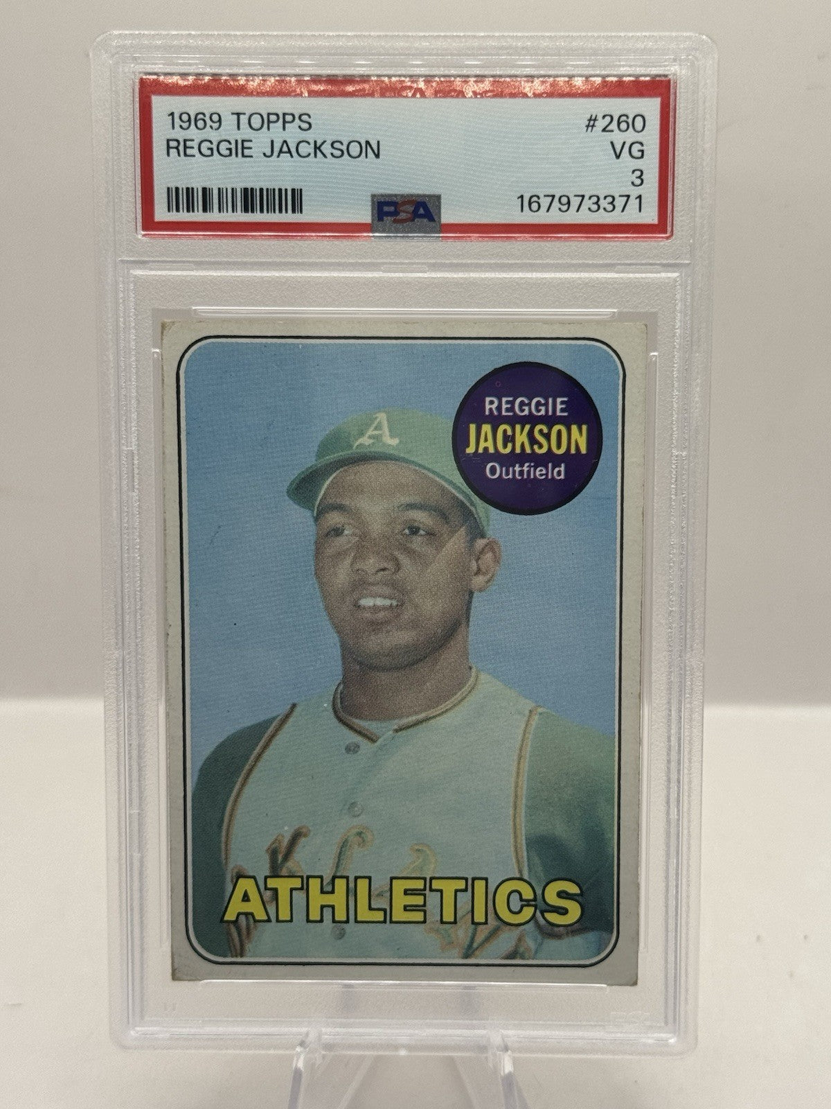 Reggie Jackson PSA 3 1969 Topps #260 Oakland Athletics