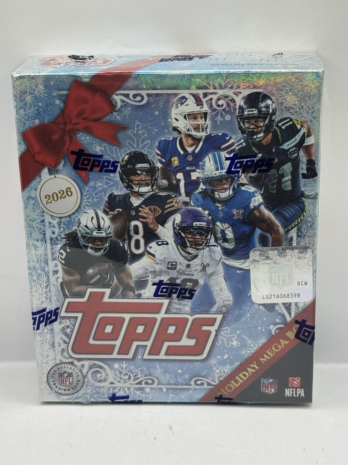 2026 Topps Holiday Mega Football Box - Factory Sealed