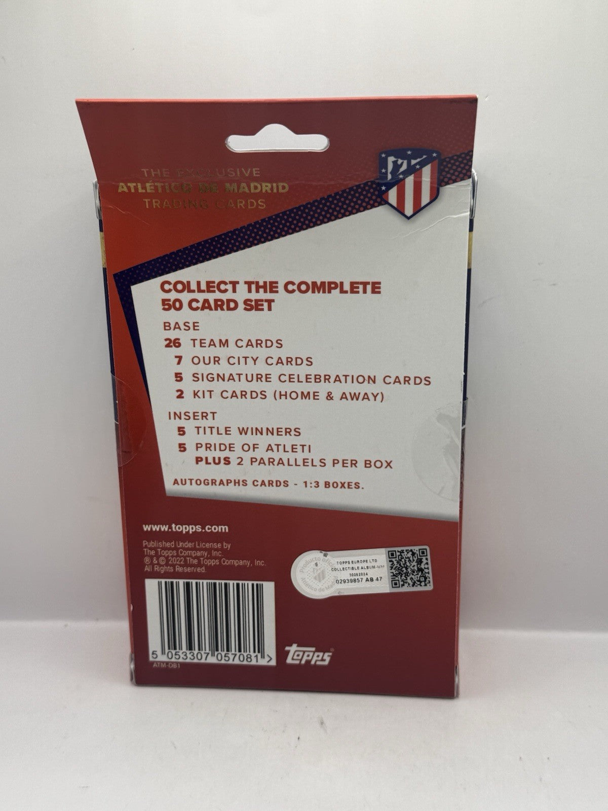 2021-22 Topps Atletico De Madrid Soccer Hanger Box - Sealed