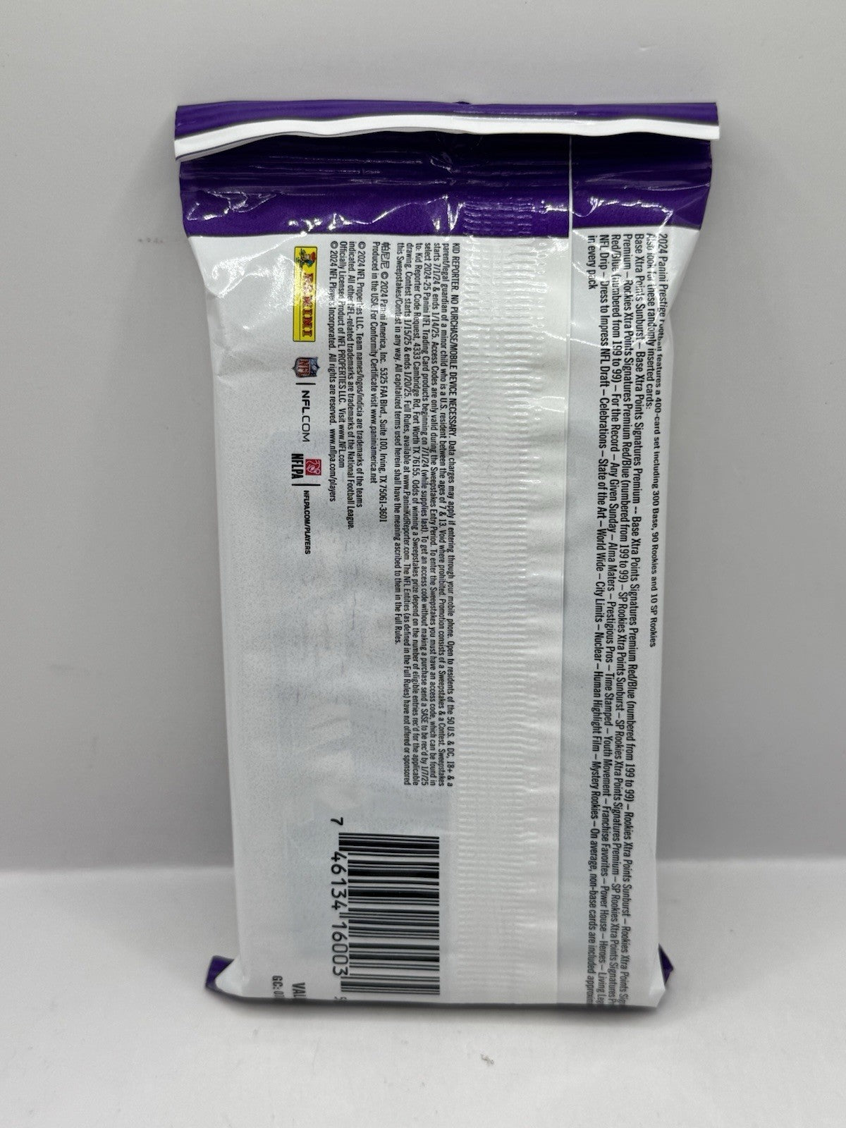 2024 Panini Prestige Football Value Pack - Sealed