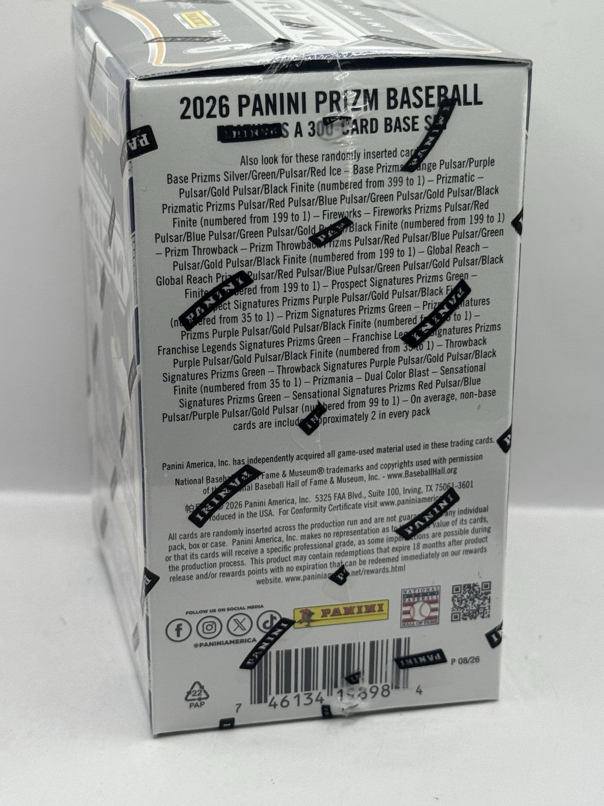 2026 Panini Prizm Baseball Hobby Box - Find Red Ice Prizms - Factory Sealed