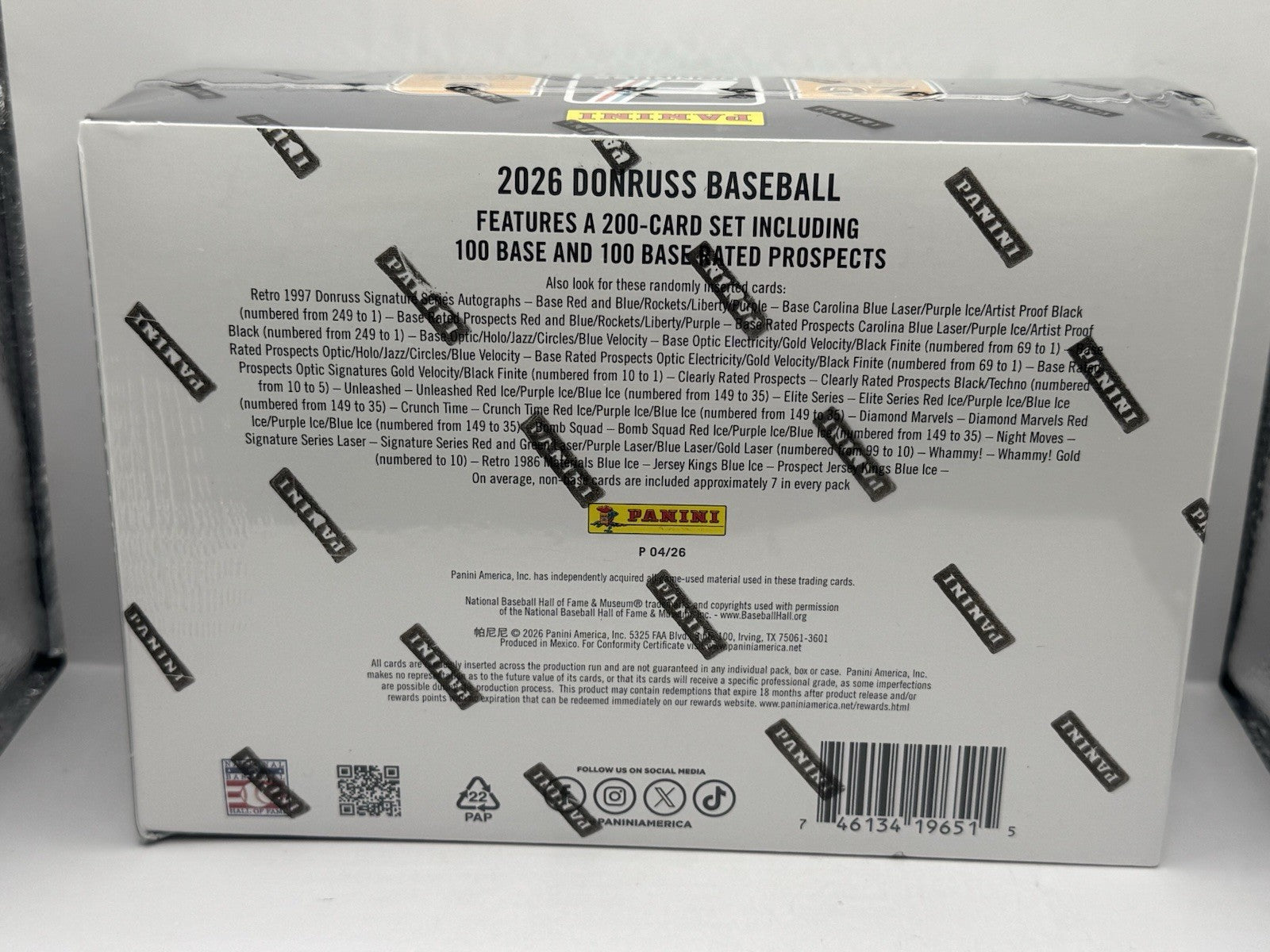 2026 Panini Donruss Baseball Mega Box - Factory Sealed