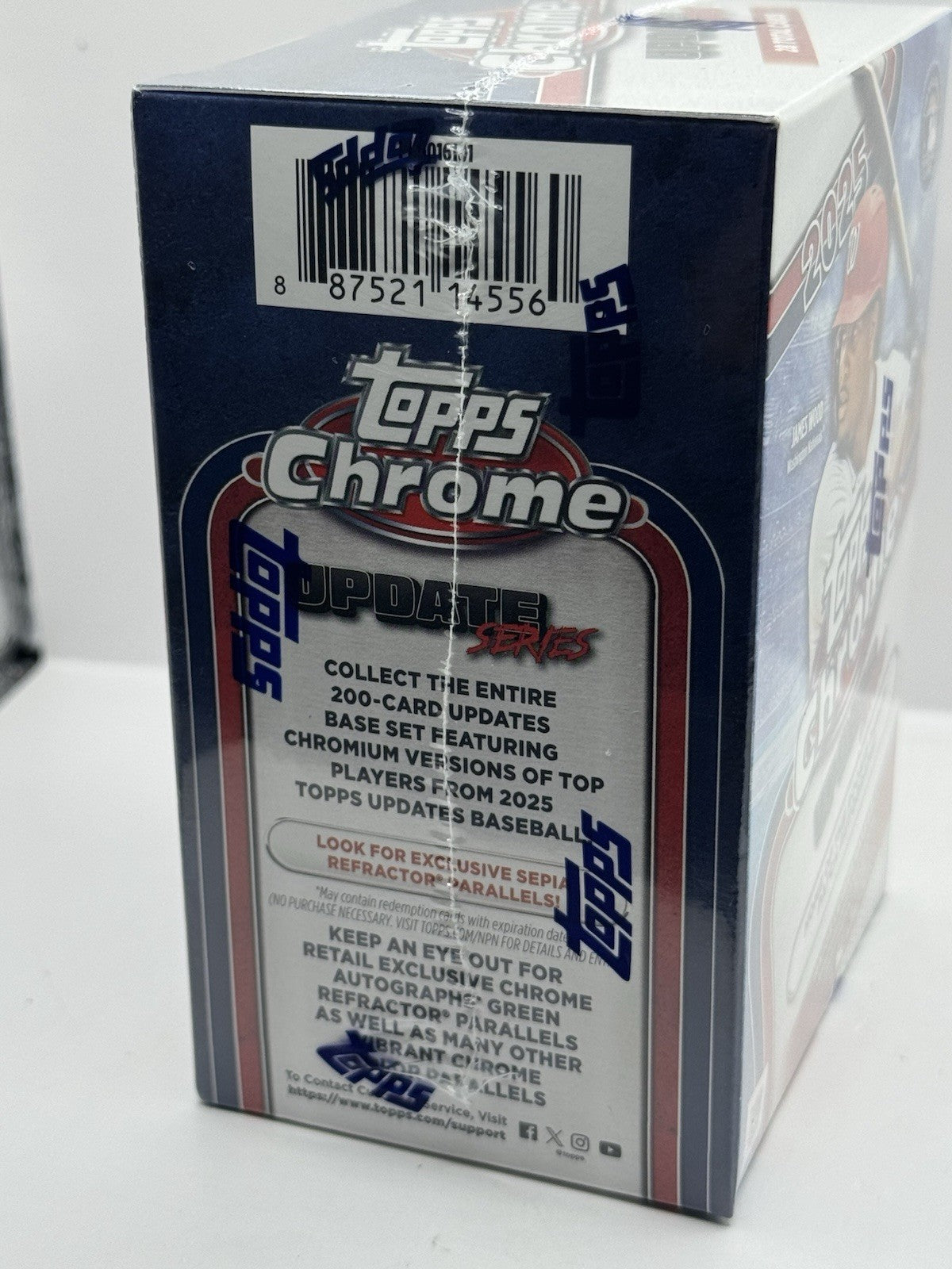 2025 Topps Chrome Update Series Baseball Blaster Box - Factory Sealed