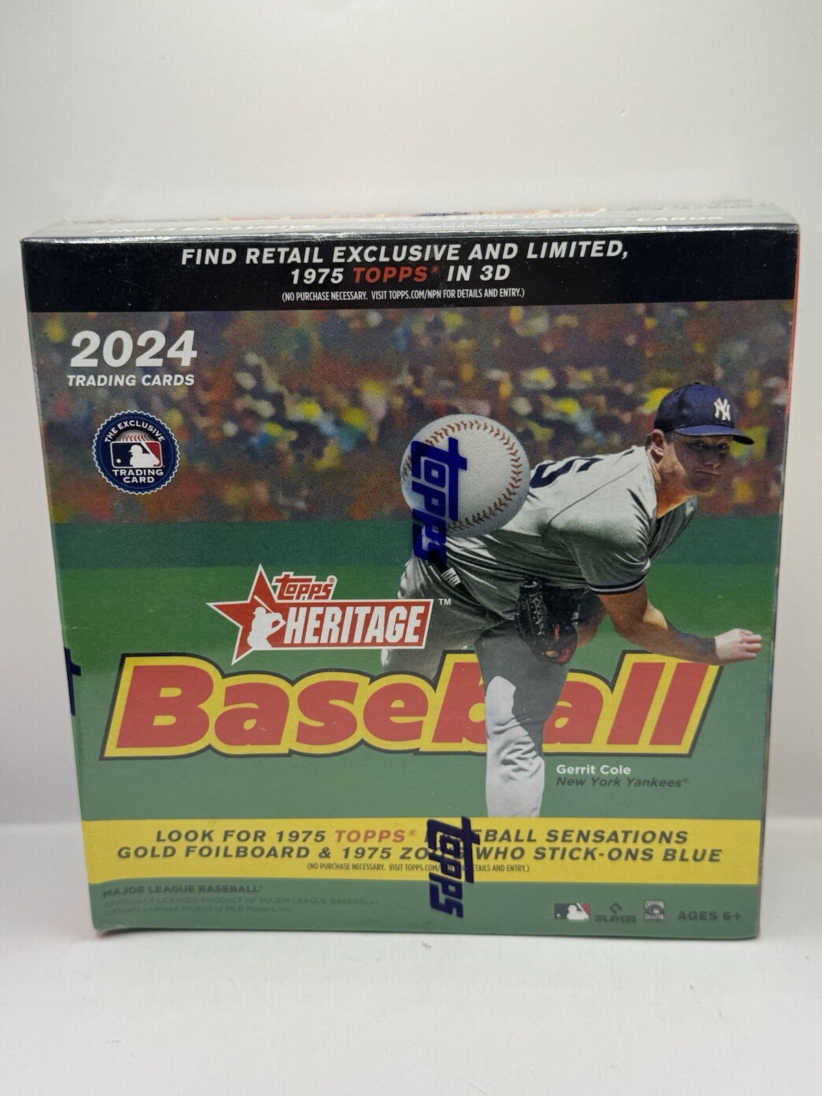 2024 Topps Heritage Baseball Mega Box - 135 Cards - Factory Sealed