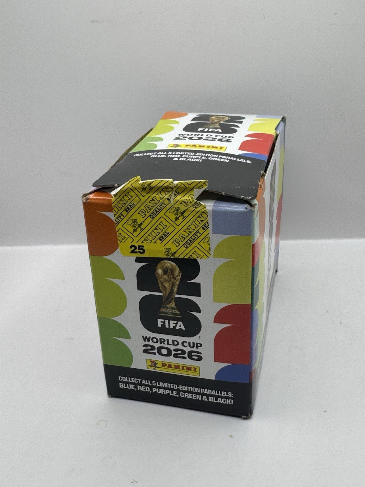 2026 Panini FIFA World Cup Album Sticker Box - 25 Packs - See Details