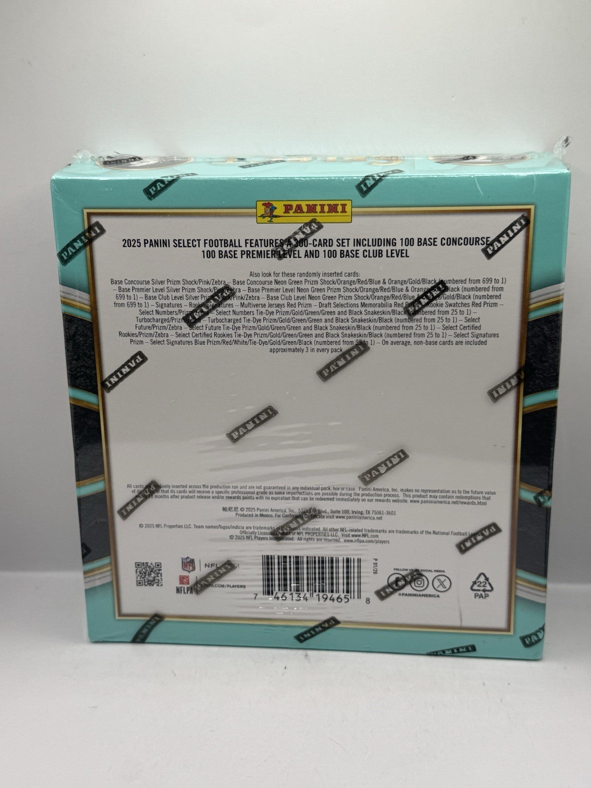 2025 Panini Select Football Mega Box - Find Pink Prizm Shock - Factory Sealed