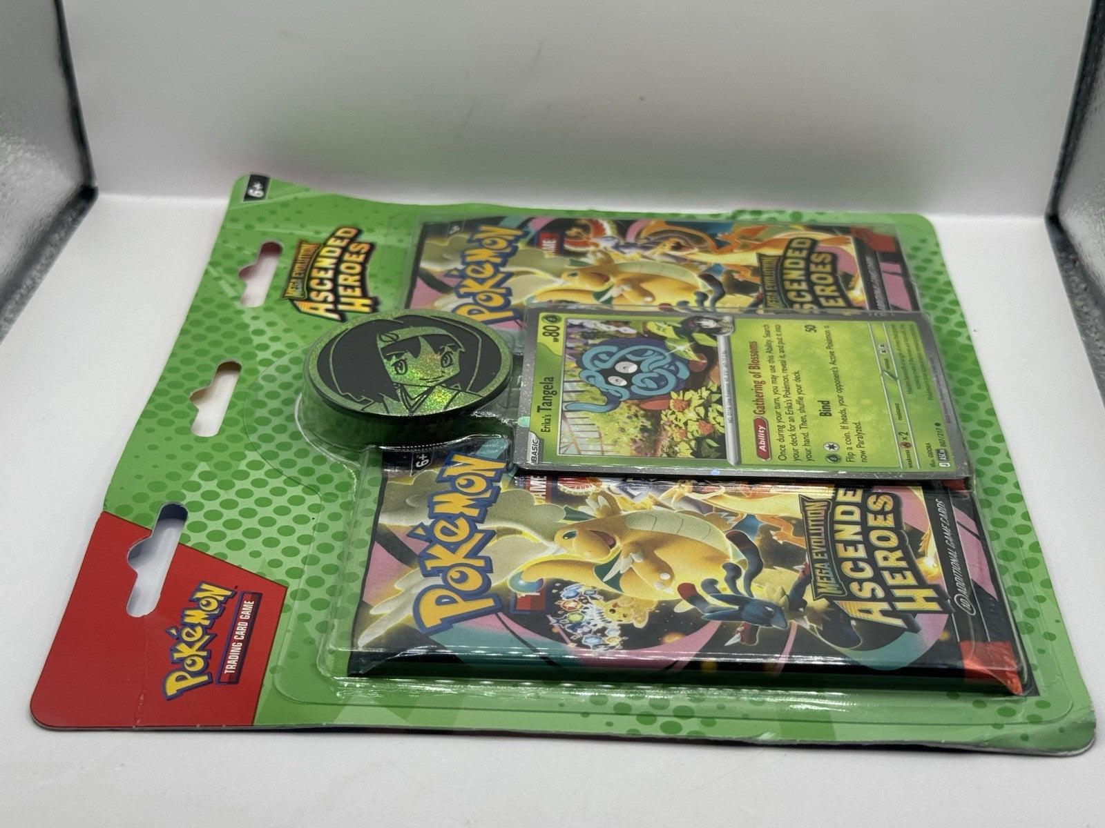 2026 Pokemon Mega Evolution Ascended Heroes Erika's Tangela Blister Pack -Sealed