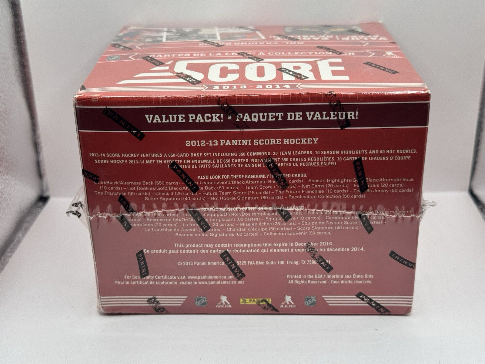 2013-14 Panini Score Hockey Jumbo Hobby Box - Factory Sealed