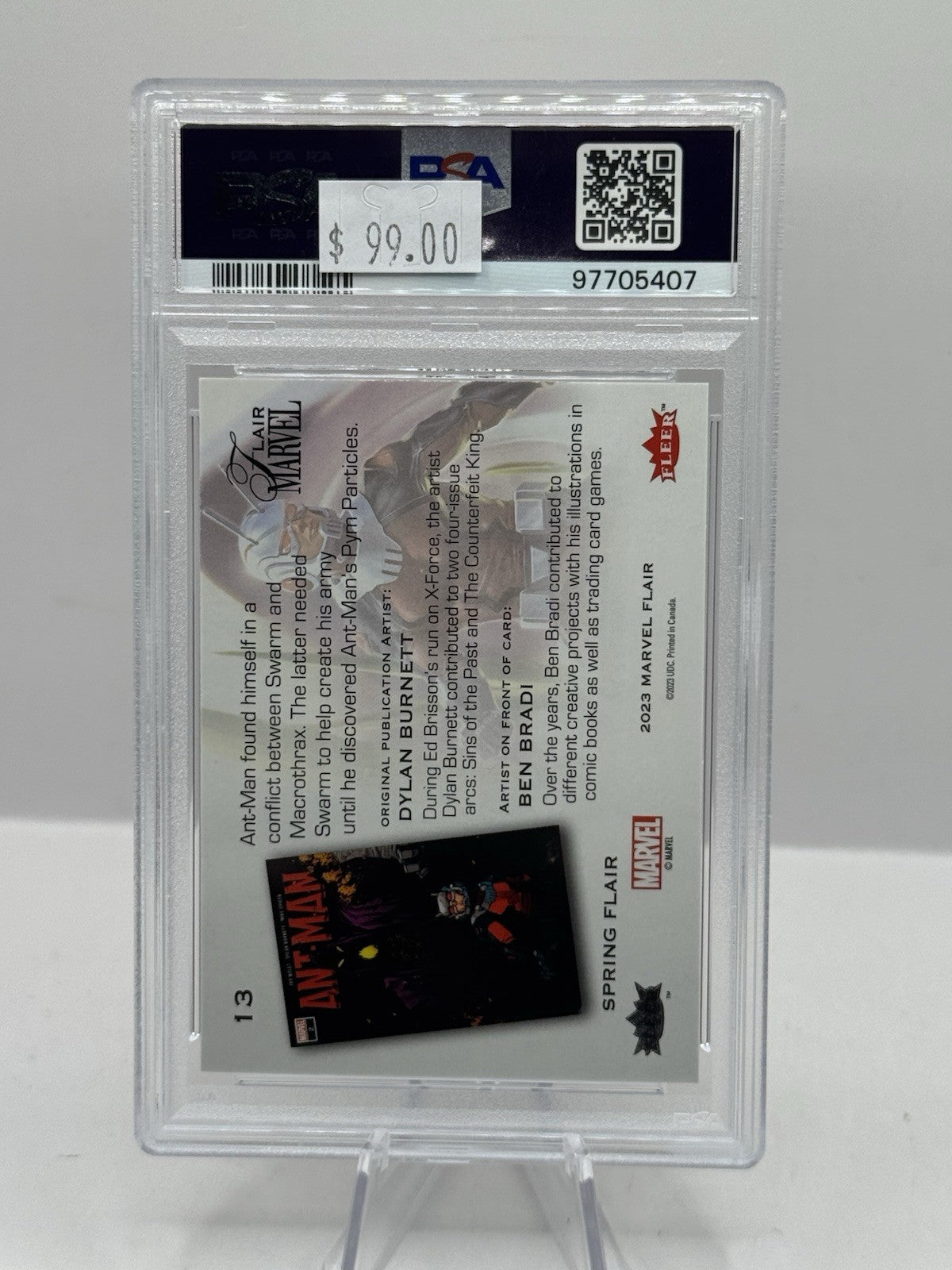2024 Fleer Flair Marvel Spring 83/99 #13 Ant-Man PSA 10