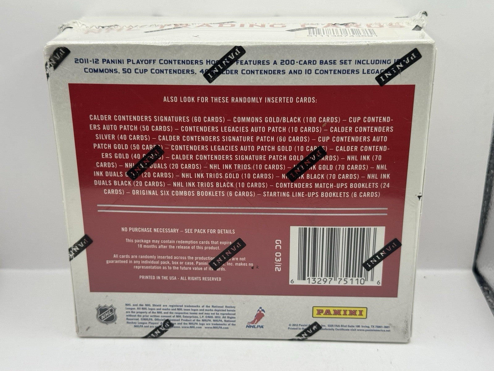 2011-12 Panini Contenders Hockey Box - Factory Sealed