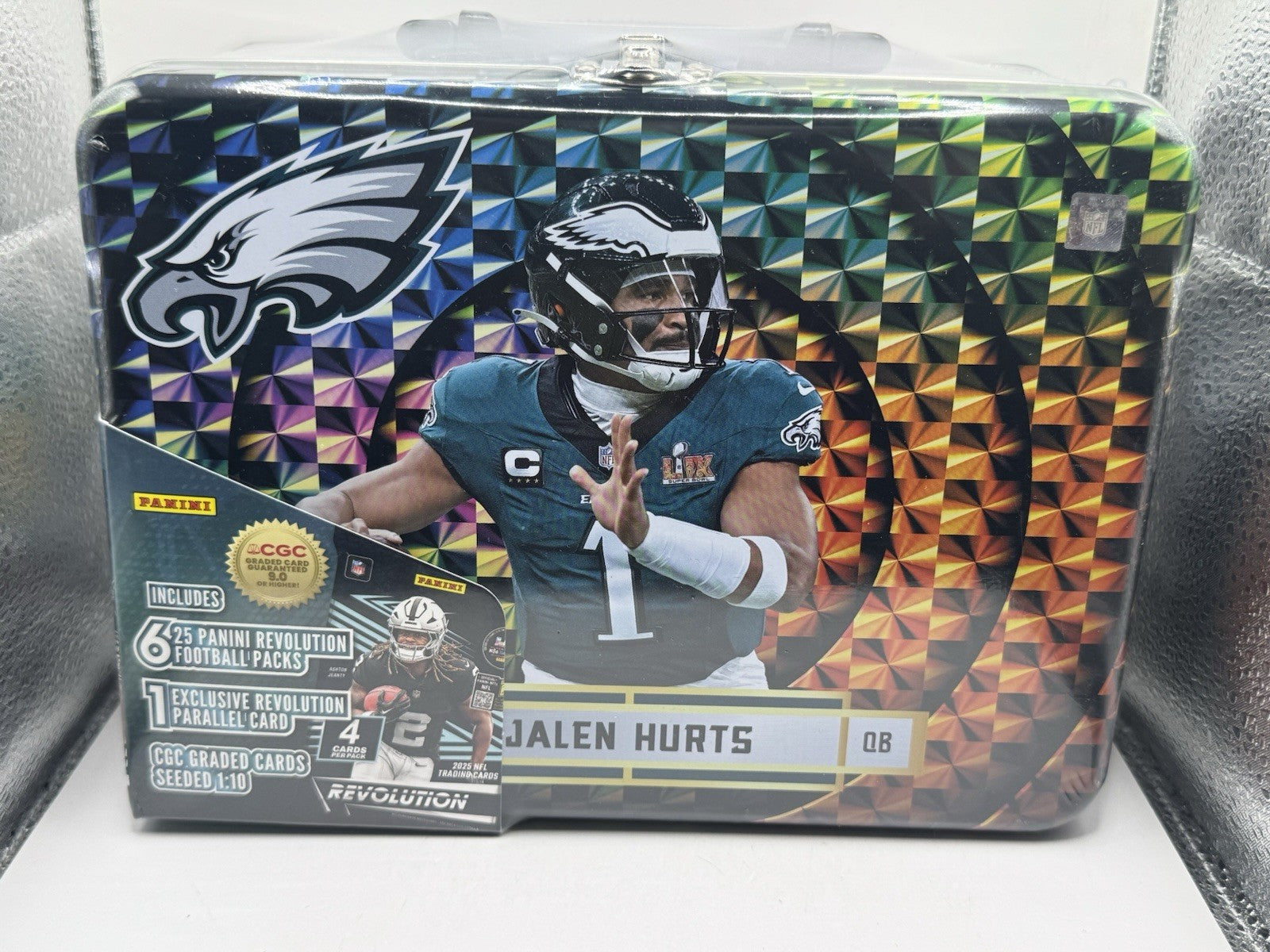 2025 Panini Lunchbox Tin Football - Jalen Hurts - Factory Sealed