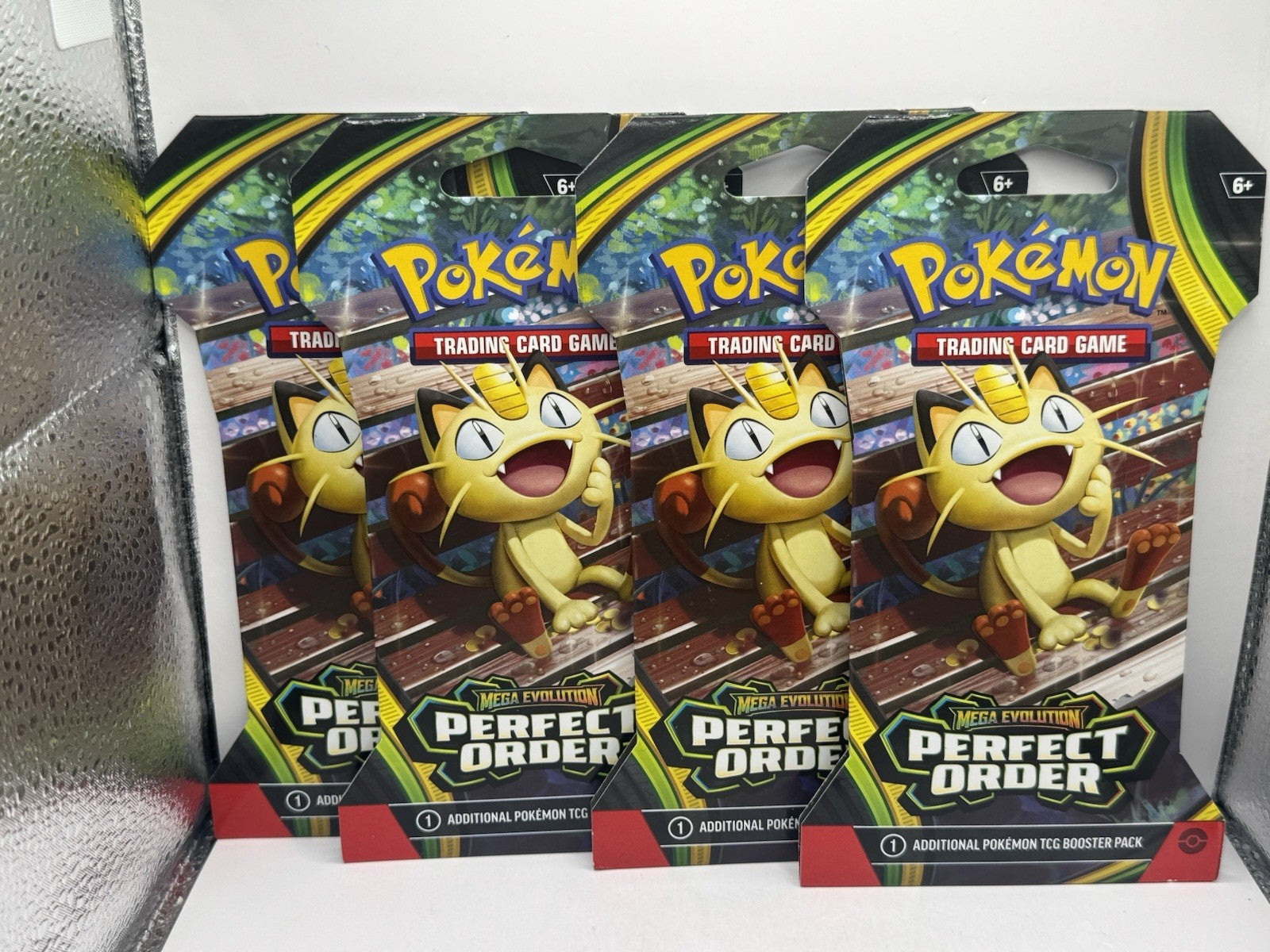 2026 Pokemon Mega Evolution Perfect Order Sleeved Booster Packs - Lot of 4