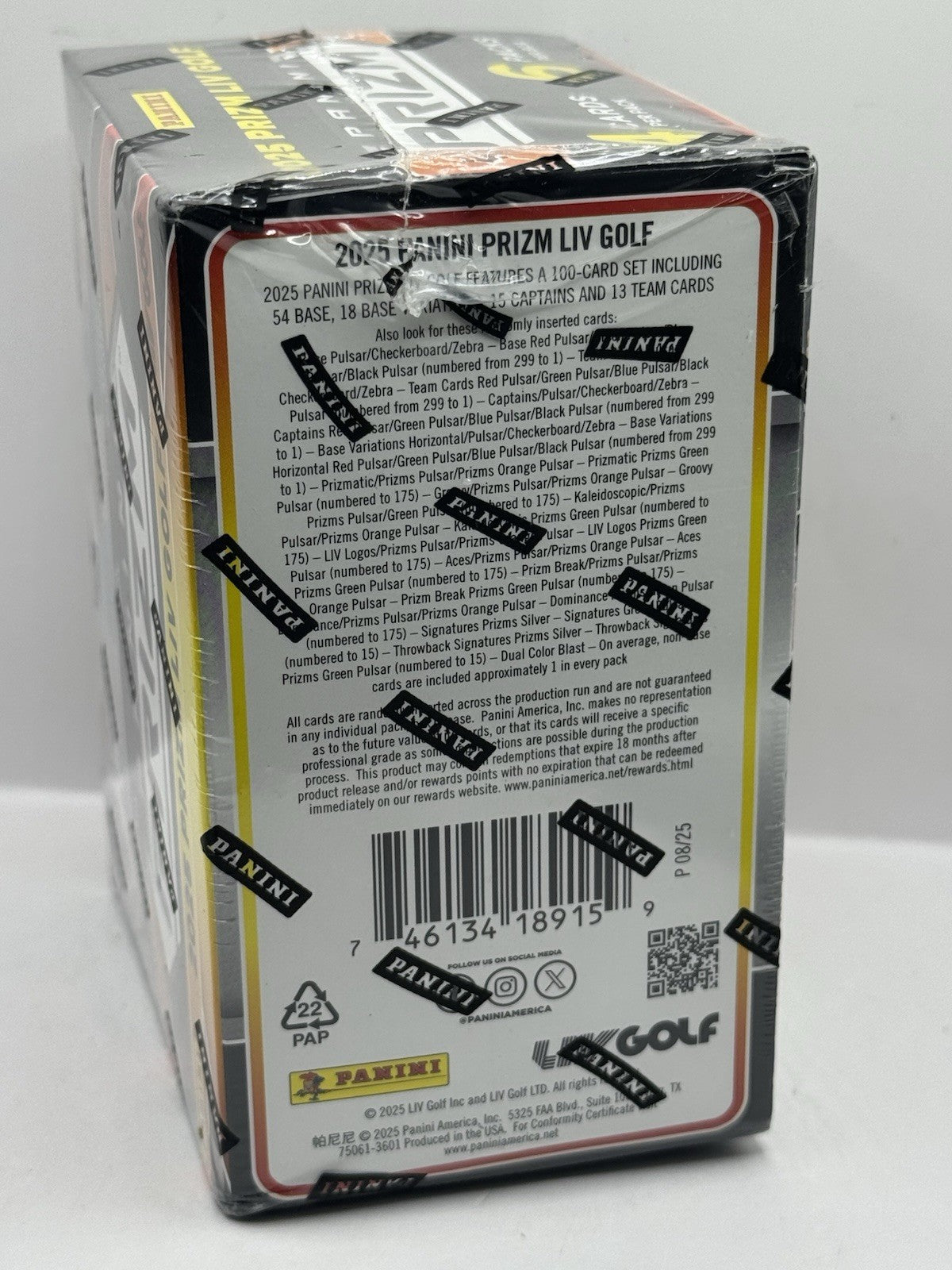 2025 Panini Prizm LIV Golf Blaster Box - Factory Sealed