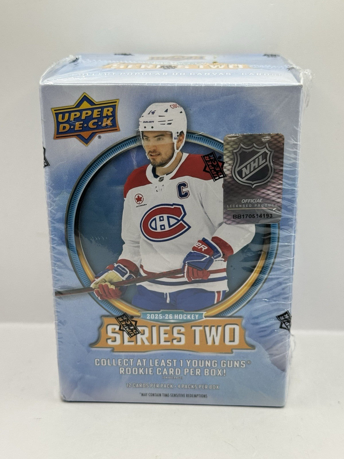2025-26 Upper Deck Series 2 Hockey Blaster Box - Factory Sealed