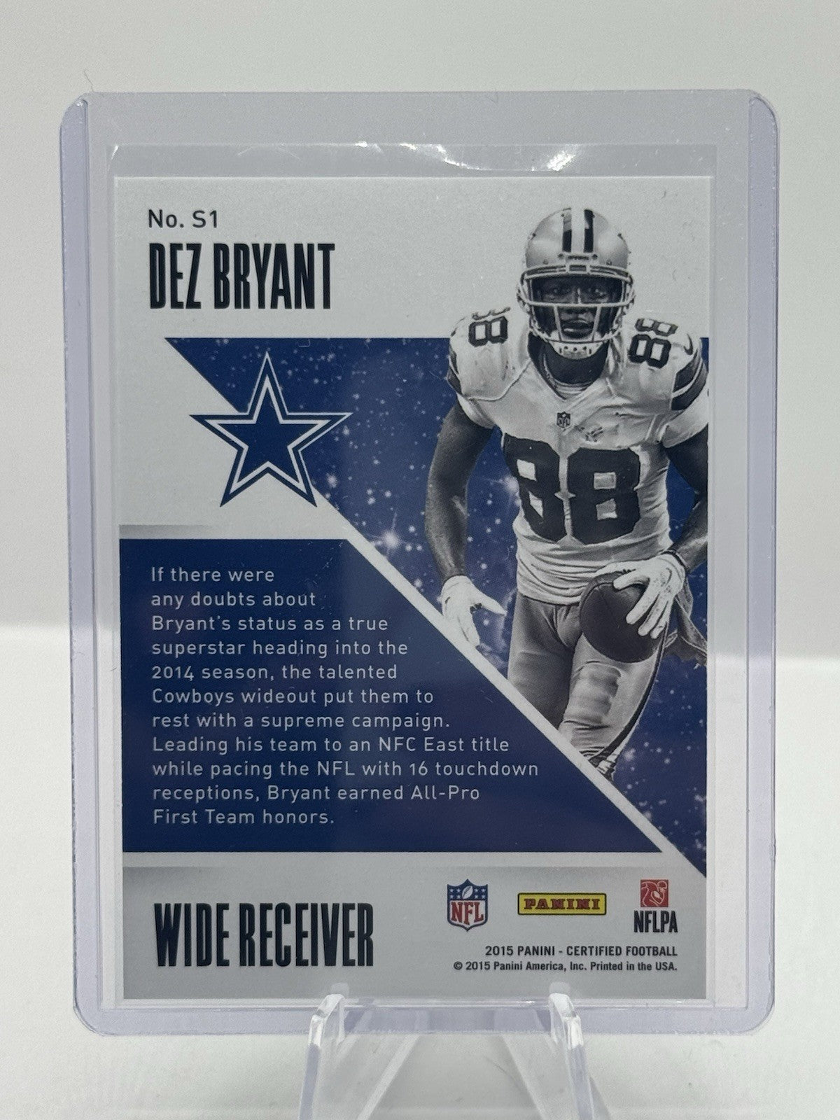 Dez Bryant Green 2/5 2015 Panini Certified Stars S1 Dallas Cowboys