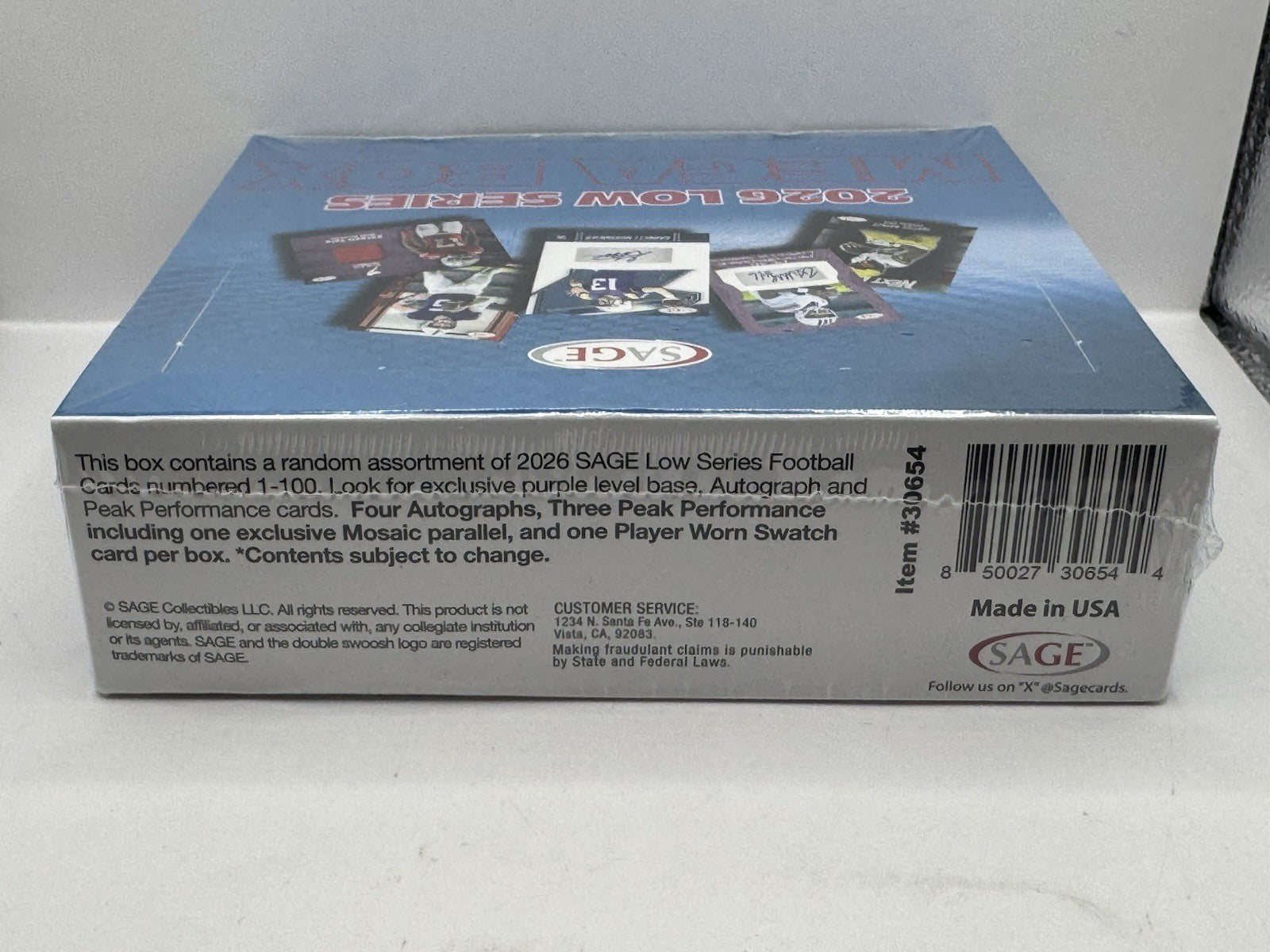 2026 SAGE Low Series Football Mega Box - Factory Sealed