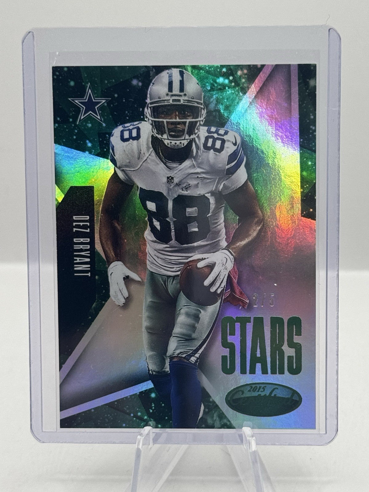 Dez Bryant Green 2/5 2015 Panini Certified Stars S1 Dallas Cowboys