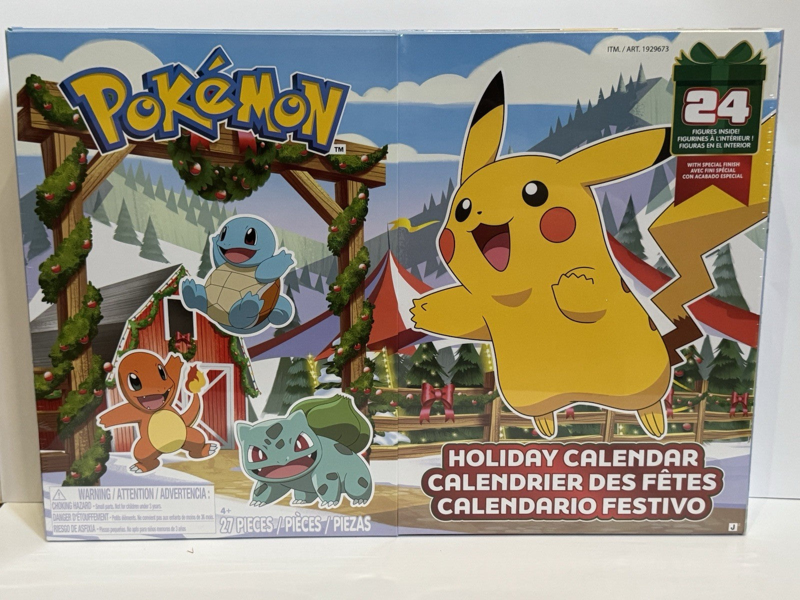 2026 Pokemon Holiday Advent Calendar - 24 Figures Inside! - Sealed