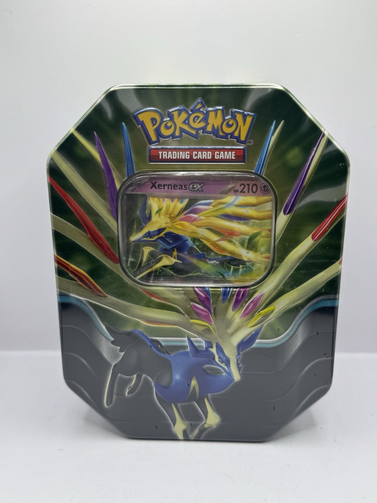 pokmon trading card game: azure legends tin xerneas ex Factory Sealed Pokemon TCG Tin: - Official Game Collectible with Card , Collectible Trading Cards, Authentic Collectible Cards choose the piercing horns of Xerneas ex as a foil promo card thats ready to add to your deck or collection binder Pokemon Azure Legends Tin