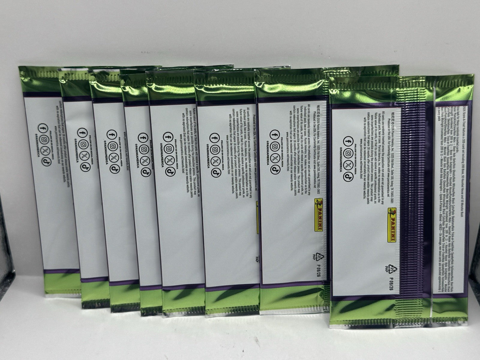 2026 Panini Score-A-Treat 3 Card Pack - Sealed - Lot of 8 Packs