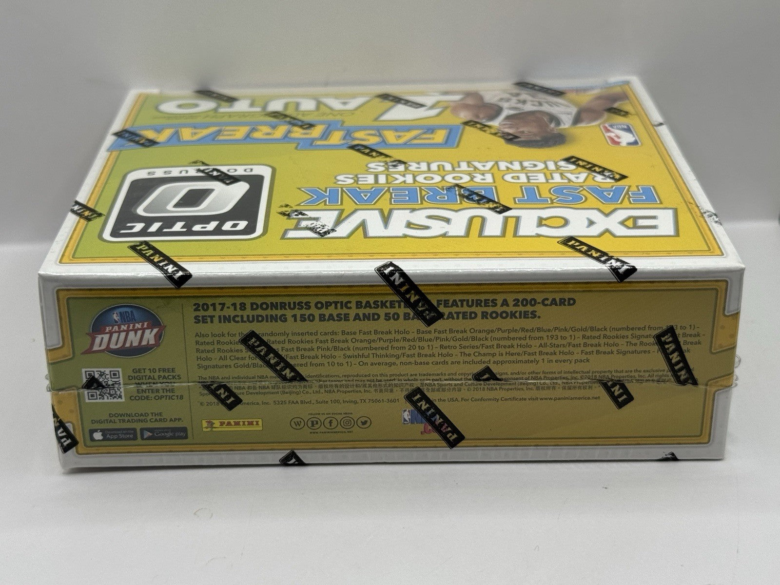 2017-18 Panini Donruss Optic Fast Break Basketball Box - Factory Sealed
