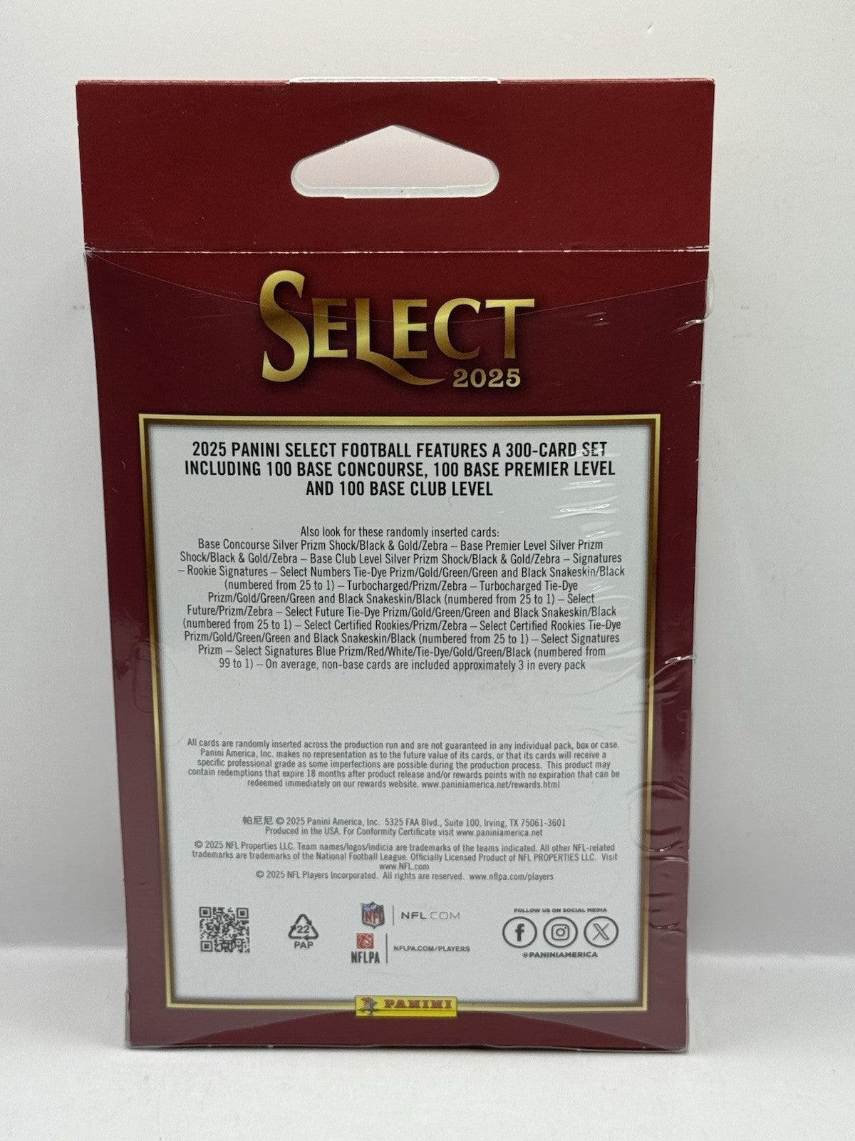 2025 Panini Select Football Hanger Box - Factory Sealed
