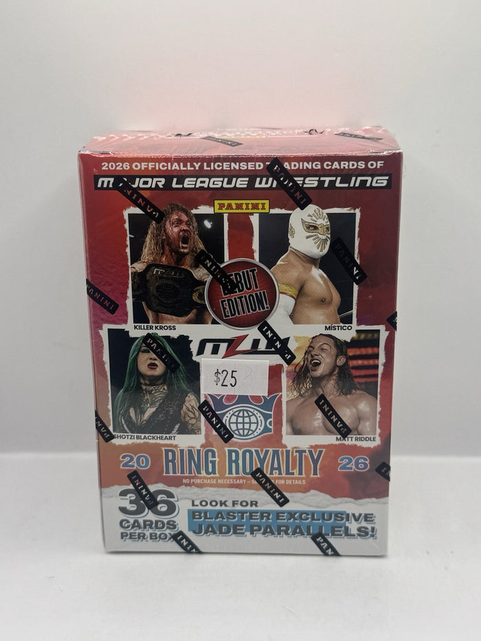 2026 Panini Ring Royalty Major League Wrestling Blaster Box - Factory Sealed