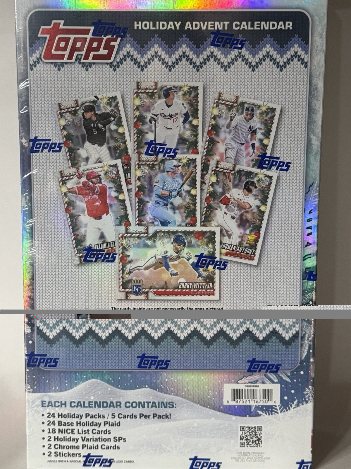 2026 Topps Holiday Baseball Advent Countdown Calendar - Sealed