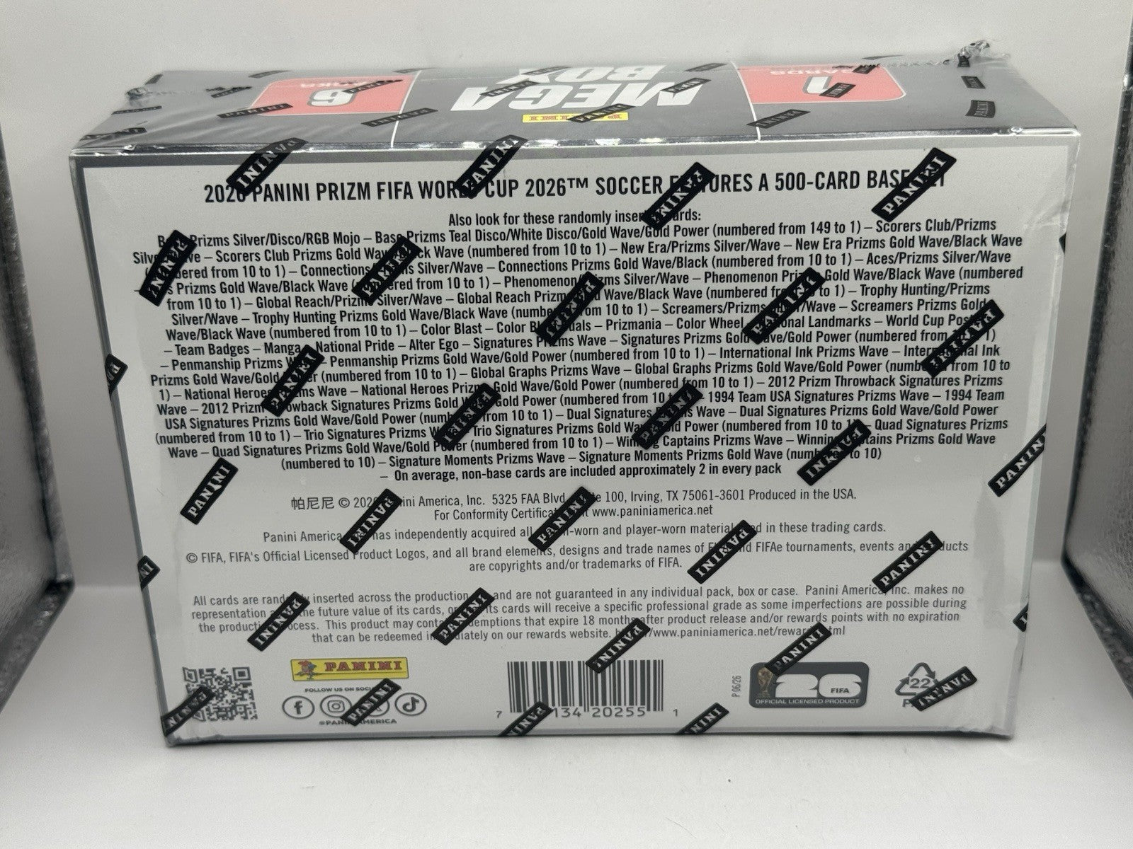 2026 Panini Prizm FIFA World Cup Soccer Mega Box - Target - Factory Sealed